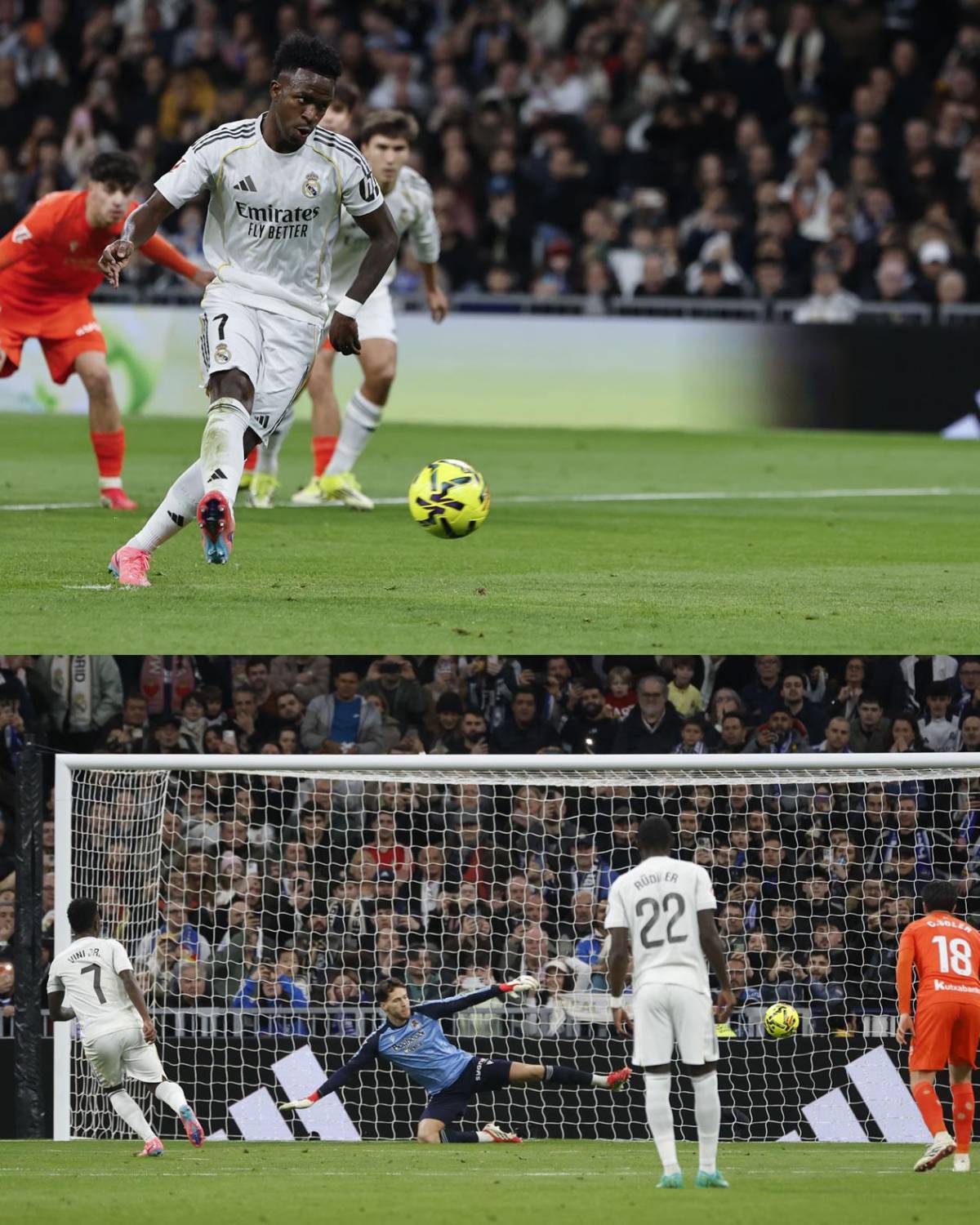 Real Madrid 'ayudado' con penales, Vinicius imita baile de Yamal y hondureña en el Bernabéu