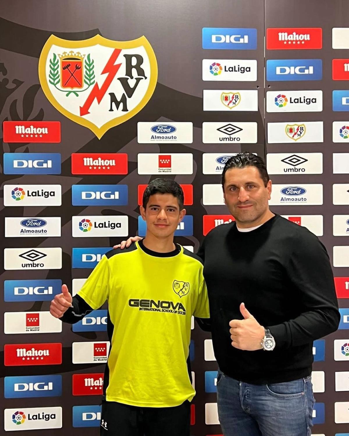 El joven hondureño está feliz con su llegada al Rayo Vallecano.