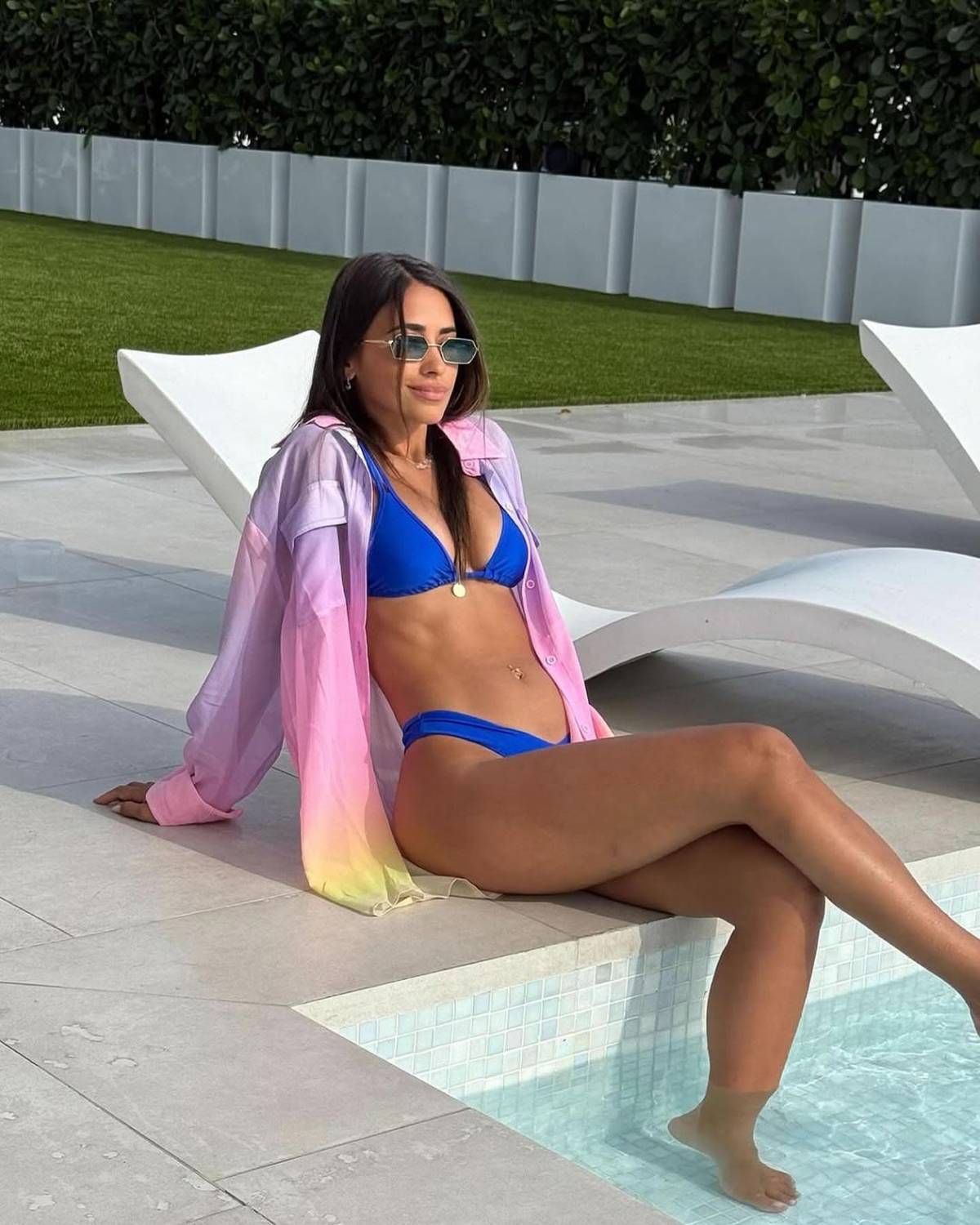 Antonela Roccuzzo deslumbra en Miami: posó para Messi en sexy bikini