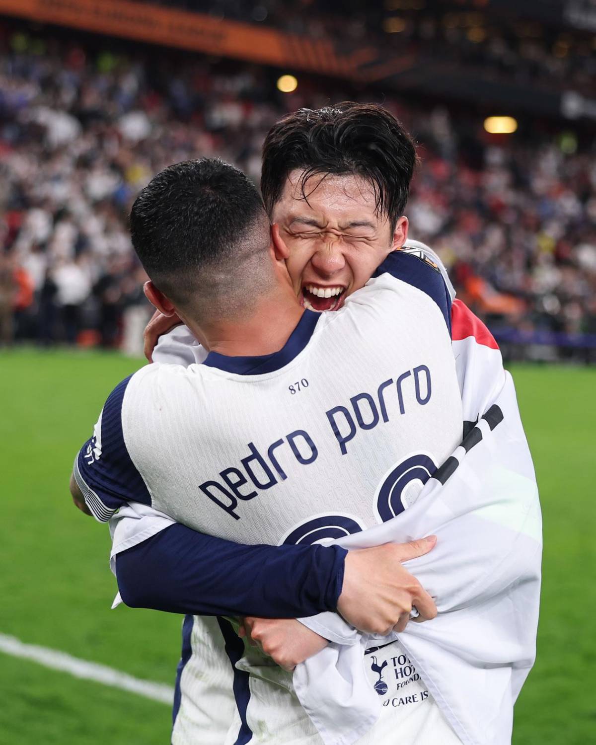 Tottenham celebra la Europa League, llanto de Heung-Min Son y tristeza del United