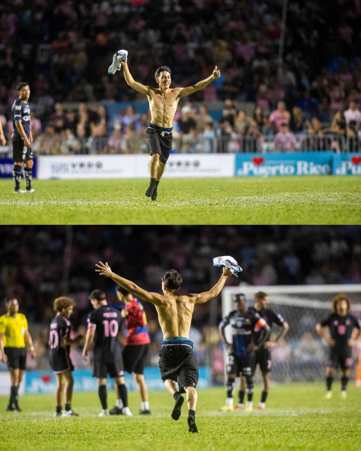 Messi causa locura en Puerto Rico y terrible caída: lo tiraron al suelo y vive insólito momento