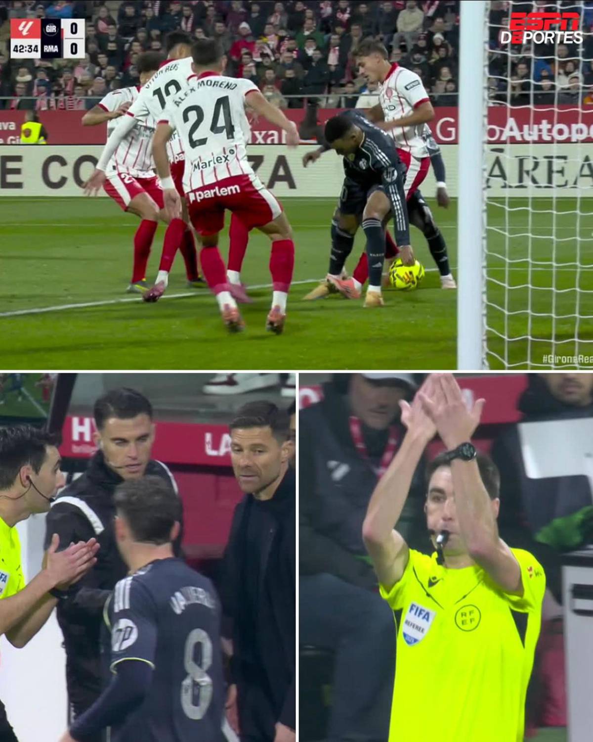 Sufrimiento del Real Madrid en Girona, enganchón de Mbappé y burla a Vinicius