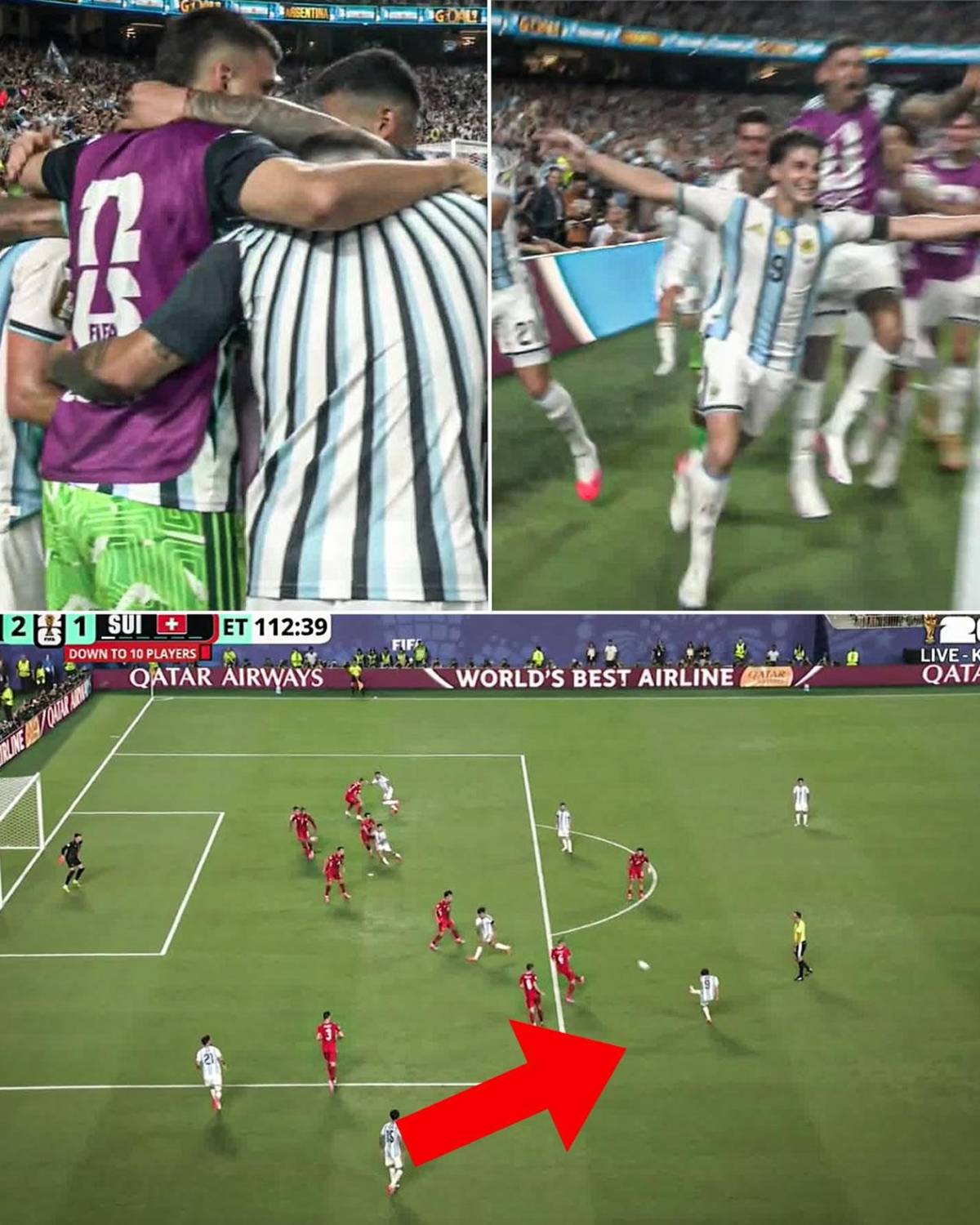 Otra ayuda a Argentina, fuerte cruce de Messi con árbitro, agresión y apareció su enemigo