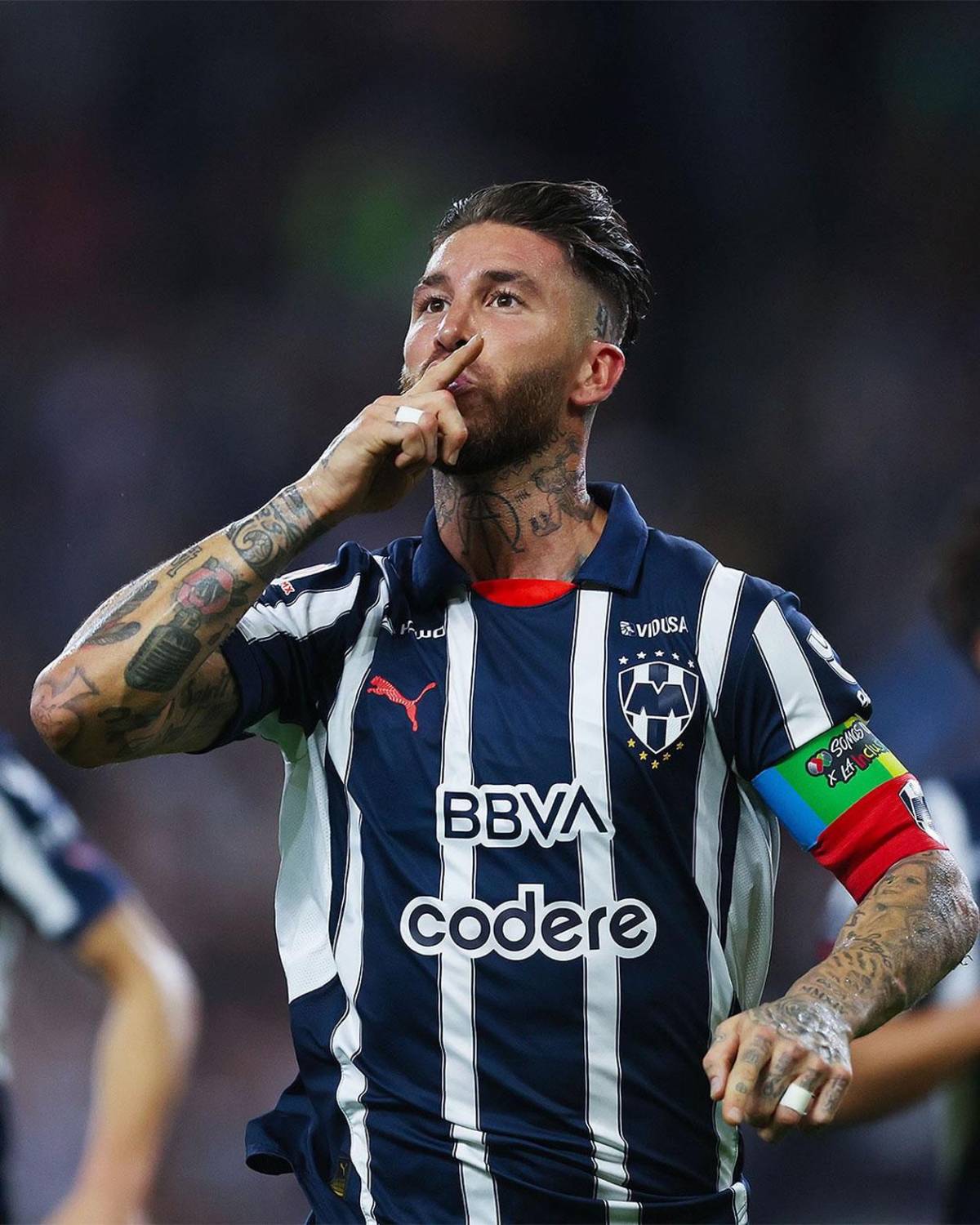 Sergio Ramos se luce: primer gol con Monterrey y su curioso festejo