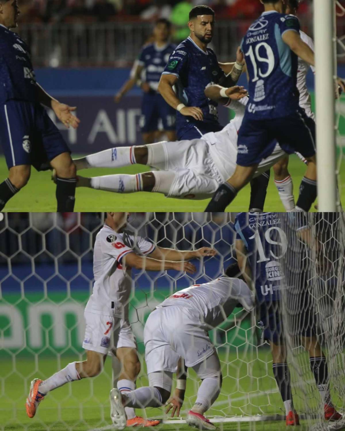 La pelea de Espinel tras eliminación de Olimpia, tristeza y provocador festejo de Cartaginés