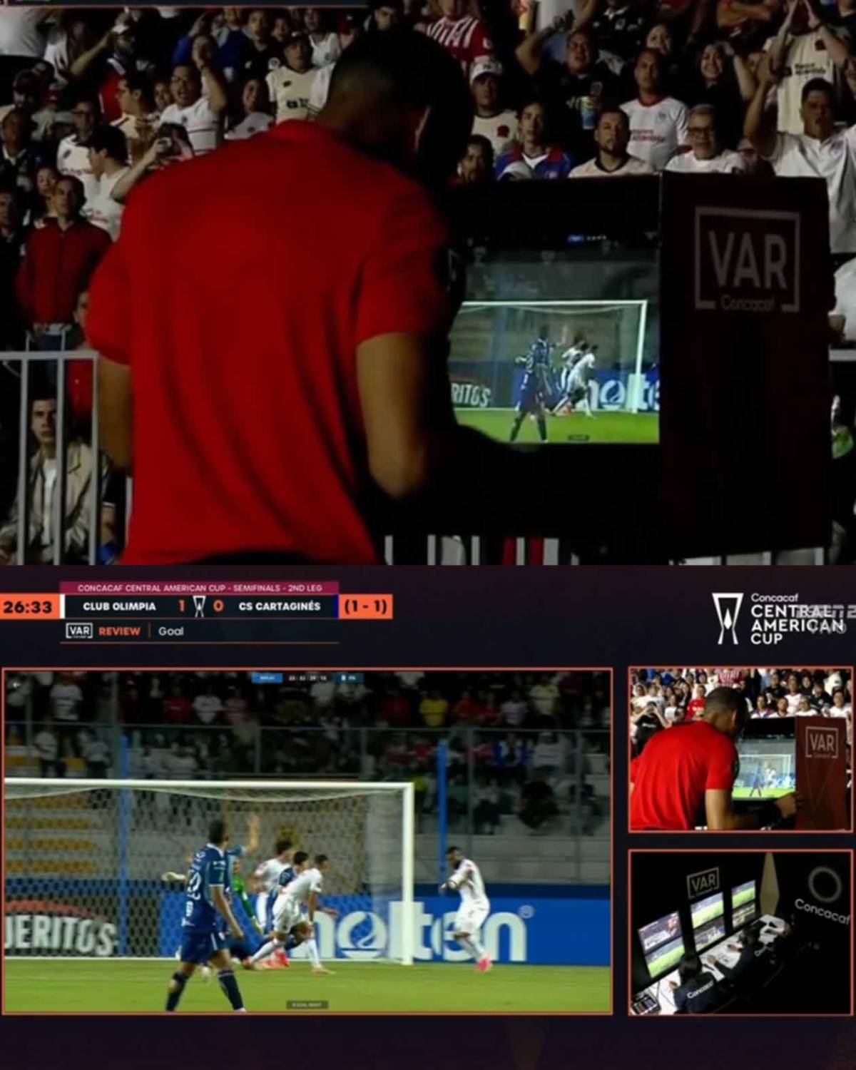 La pelea de Espinel tras eliminación de Olimpia, tristeza y provocador festejo de Cartaginés