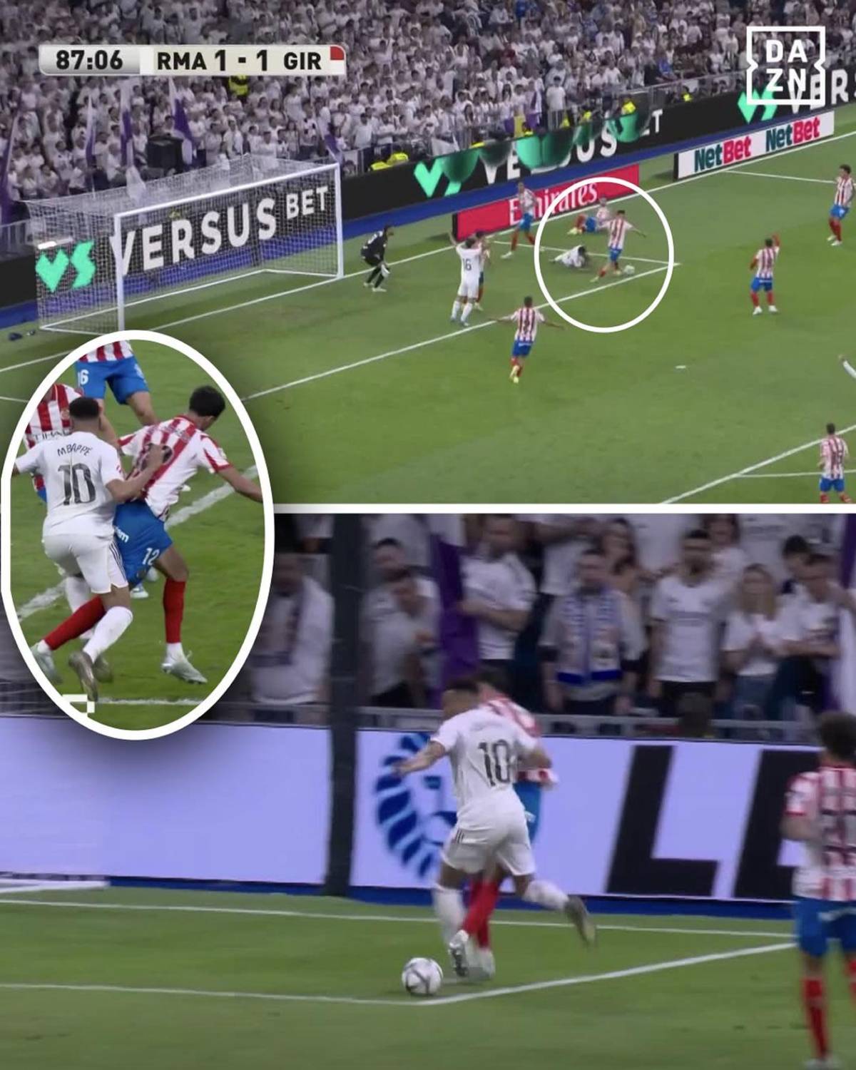 El penal no pitado a favor del Real Madrid, Girona celebra y en Barcelona se burlan