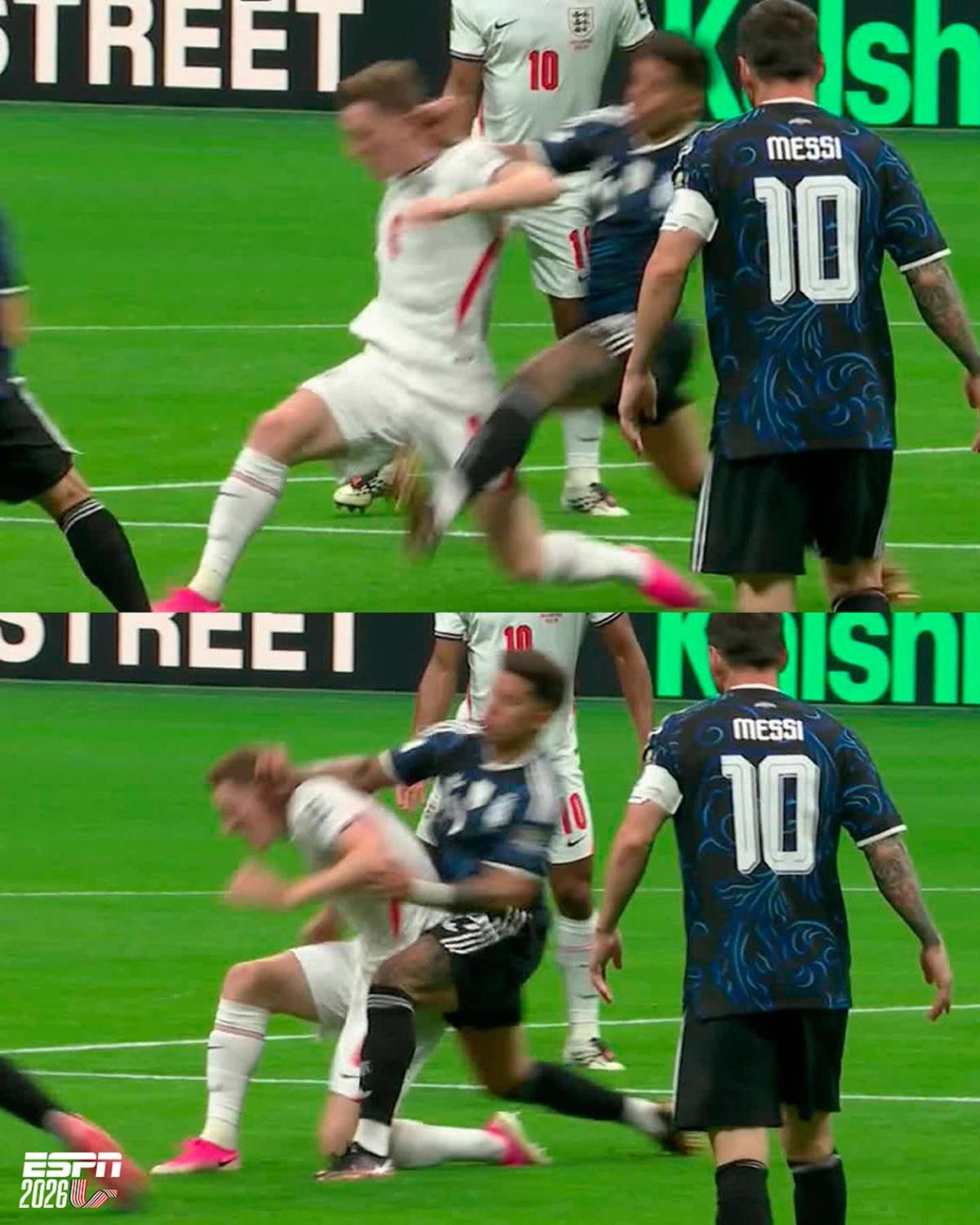 La emoción de Messi, su cruce con Bellingham, venganza Argentina y el error de Inglaterra