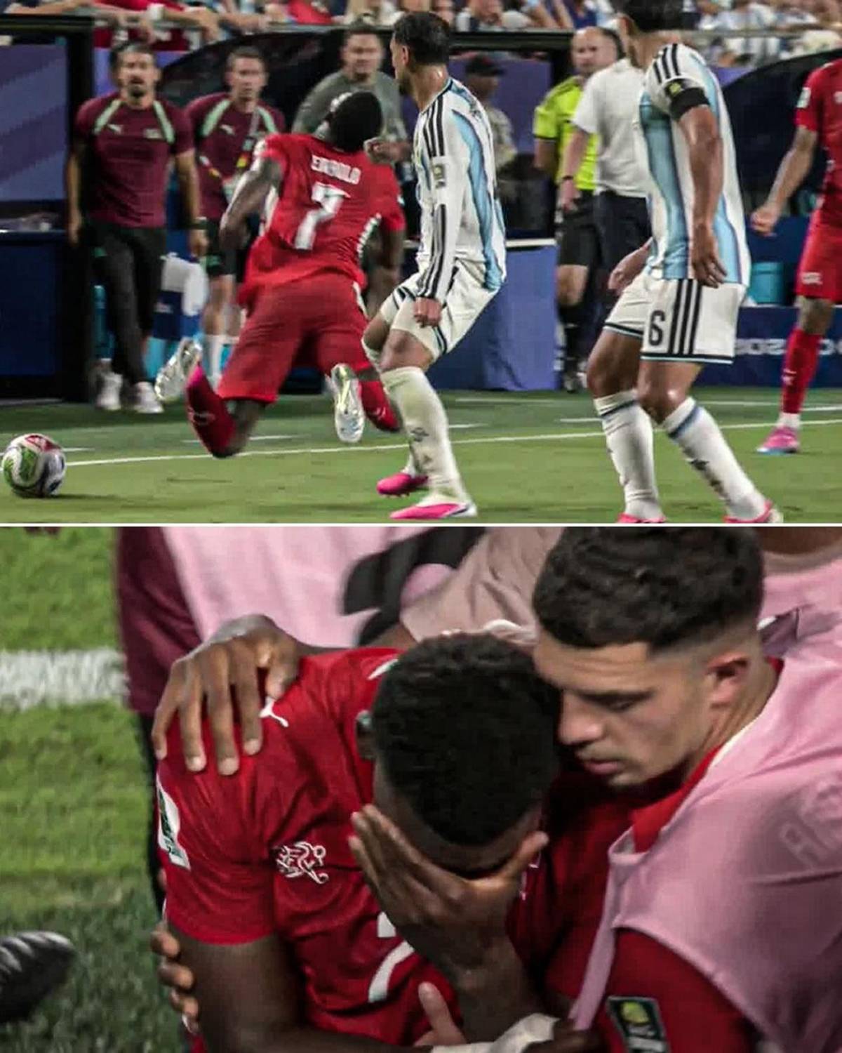 Otra ayuda a Argentina, fuerte cruce de Messi con árbitro, agresión y apareció su enemigo