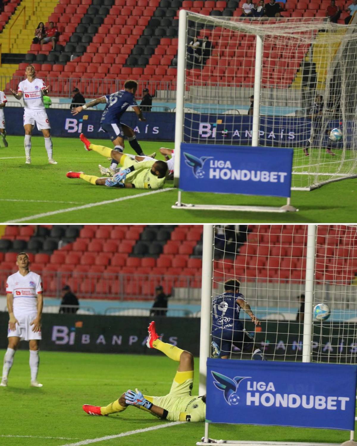 Enfado de Olimpia, dardo de Menjívar a barra de Motagua y festejo de Rodrigo de Olivera