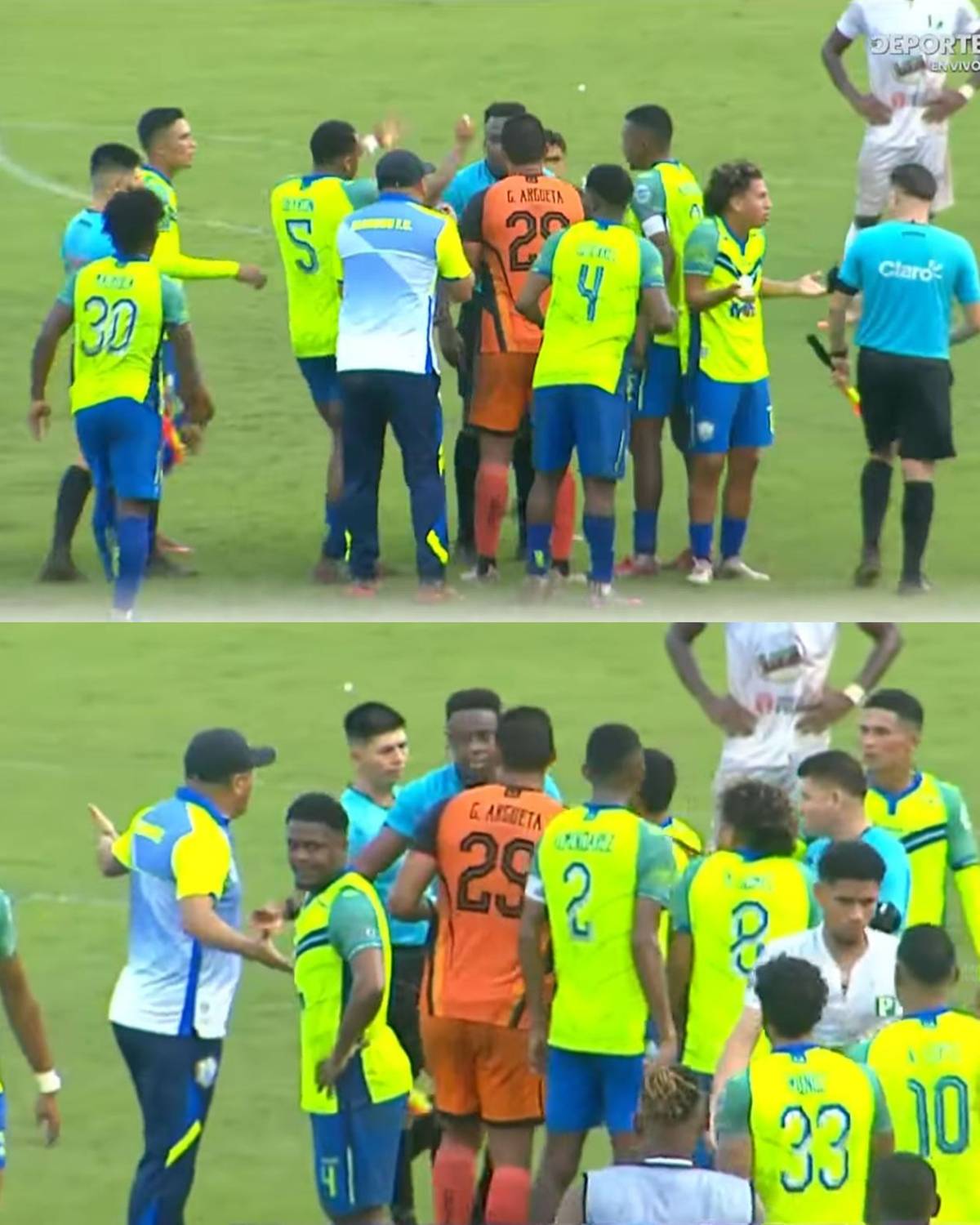 Polémico error arbitral, brutal enfado de Olancho y la fan sexy del Platense