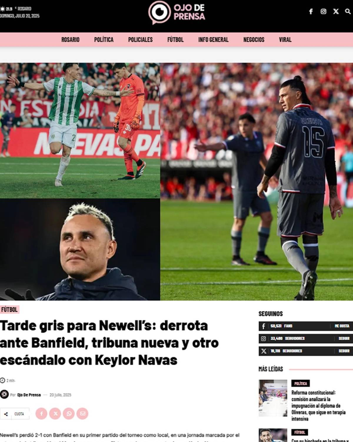 Rodrigo Auzmendi, elogiado en Argentina tras golazos y atizan contra Keylor Navas: Escándalo