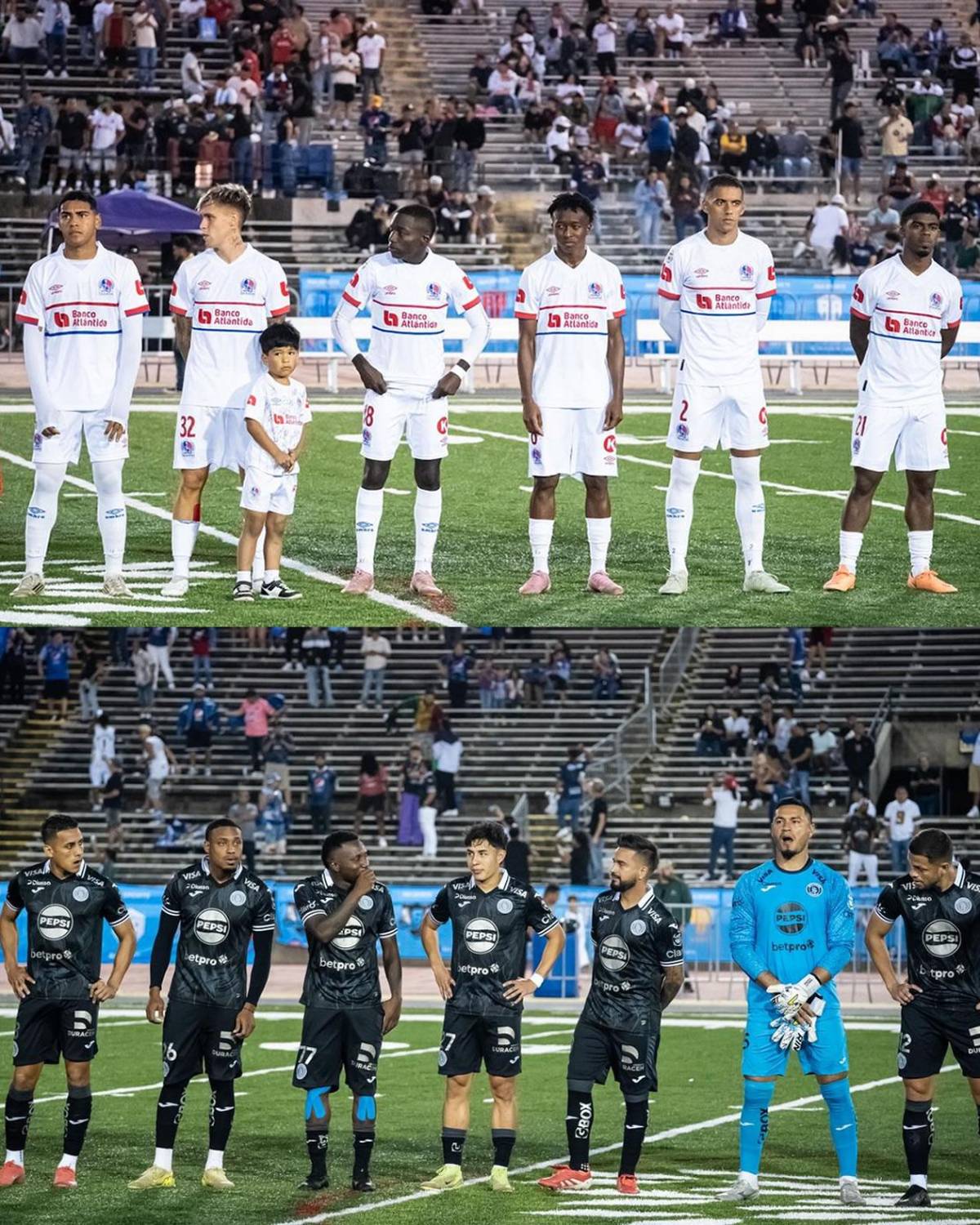 A los golpes Olimpia y Motagua: zafarrancho, expulsados y bellezas en New Orleans