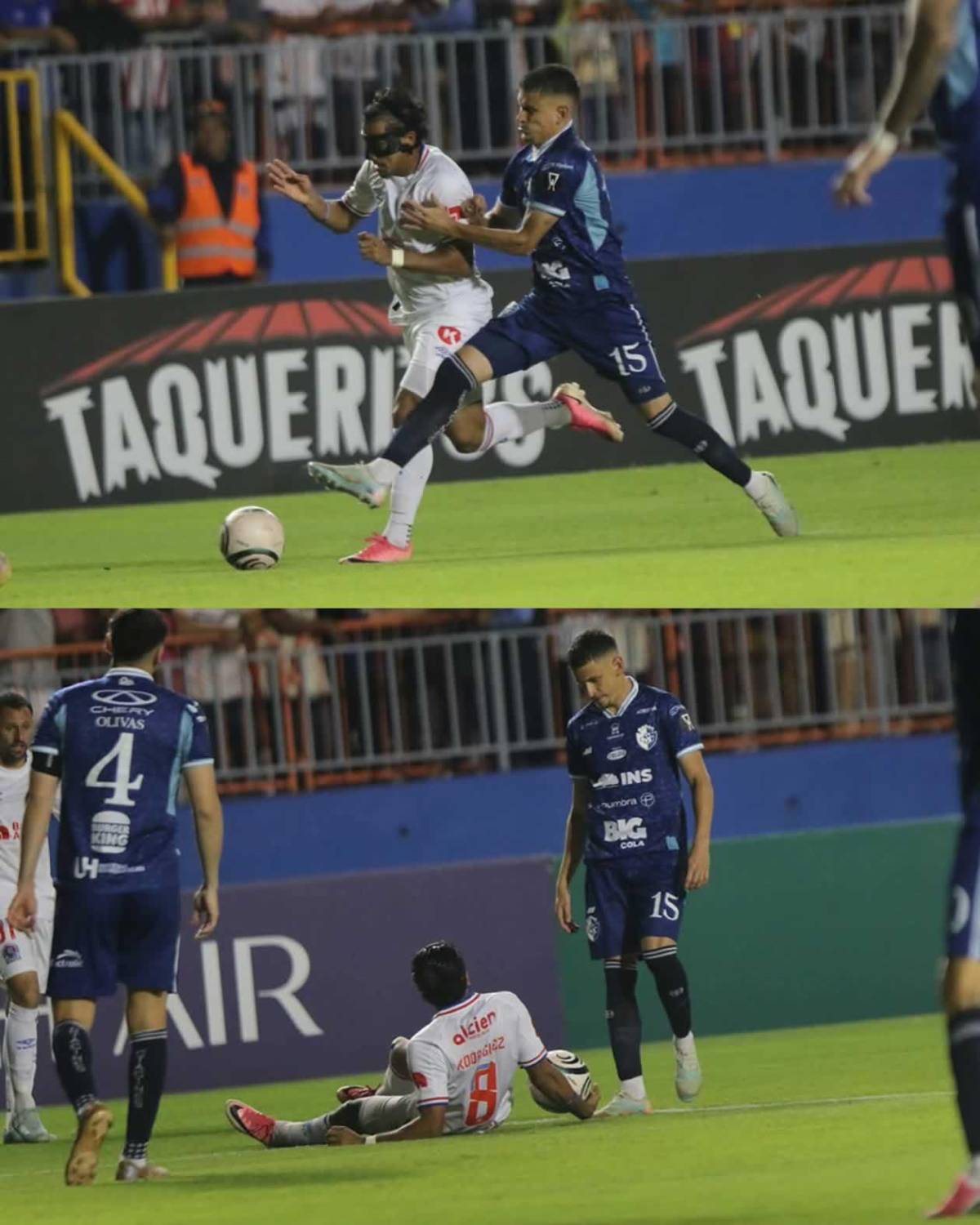 La pelea de Espinel tras eliminación de Olimpia, tristeza y provocador festejo de Cartaginés