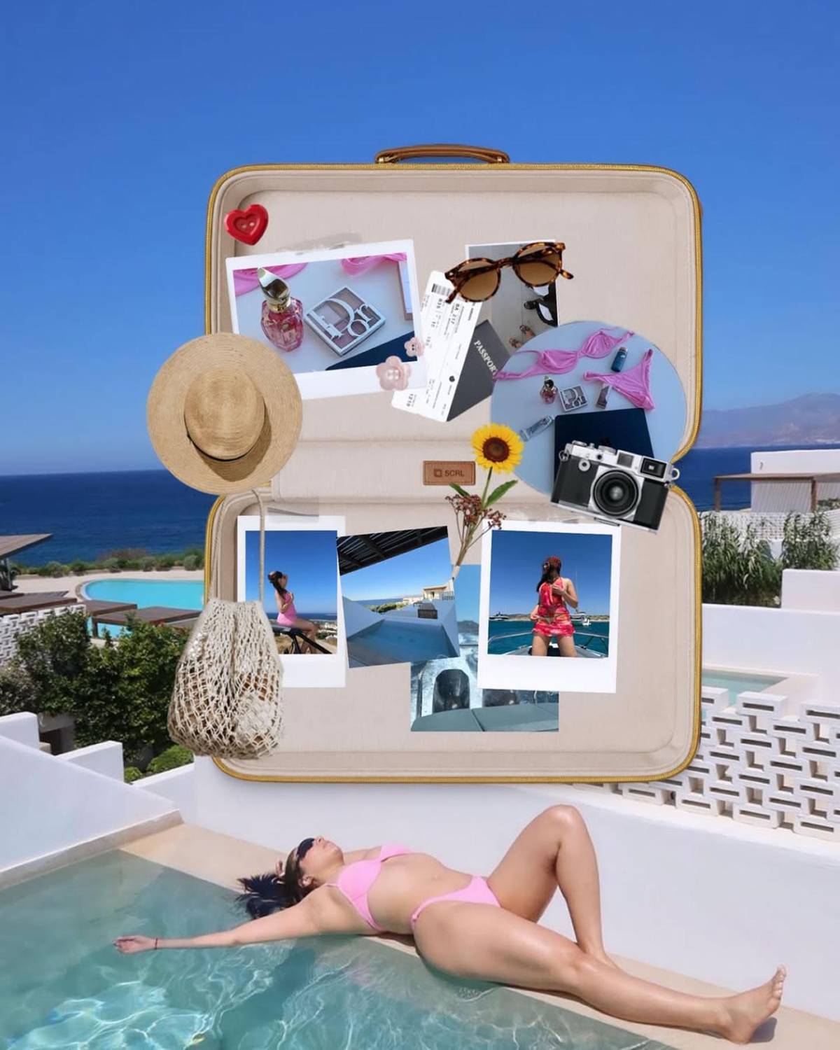 Annie Córdova sube la temperatura con sexys fotos en vacaciones con Luis Palma en Grecia