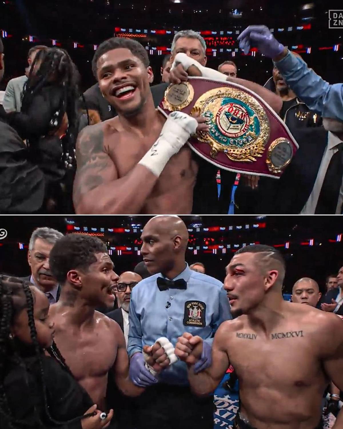 Los duros golpes que recibió Teófimo López ante Shakur Stevenson y sufrió burla