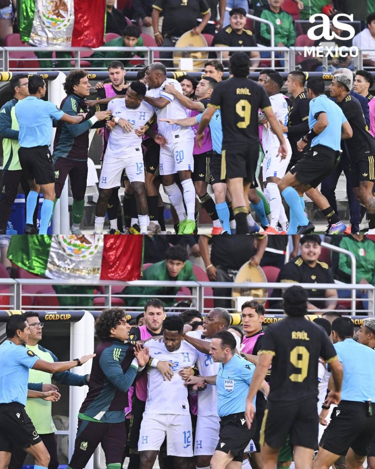Tristeza de Honduras, bronca de México, feo gesto del 'Vasco' con Quioto y pelea en las gradas