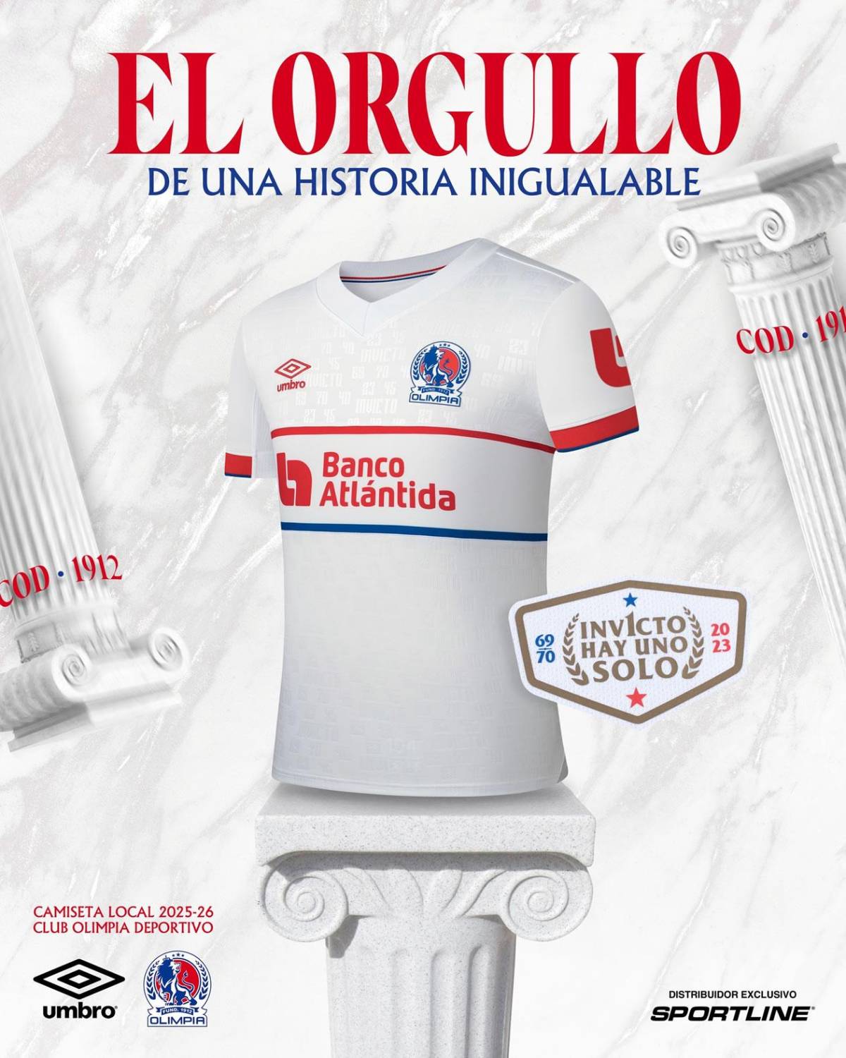 Así son las nuevas camisetas del Olimpia: varios tributos y el único gigante