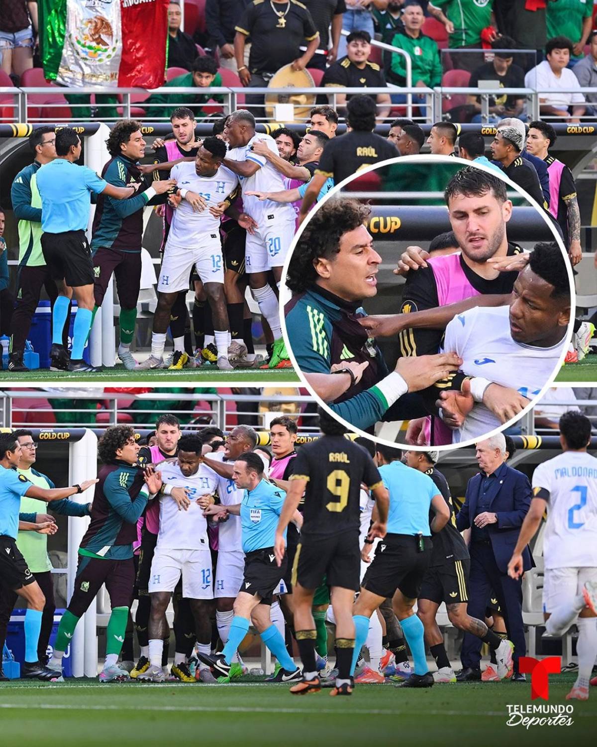 Tristeza de Honduras, bronca de México, feo gesto del 'Vasco' con Quioto y pelea en las gradas