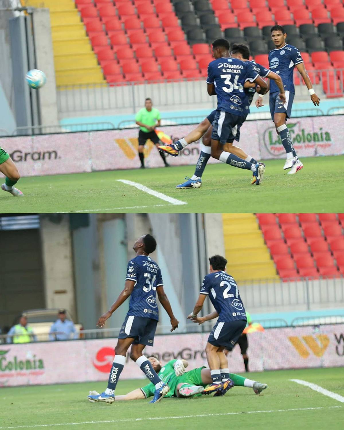 Marcó triplete y recibió beso, polémicas del FVS, selfie de Motagua y Victoria se hunde