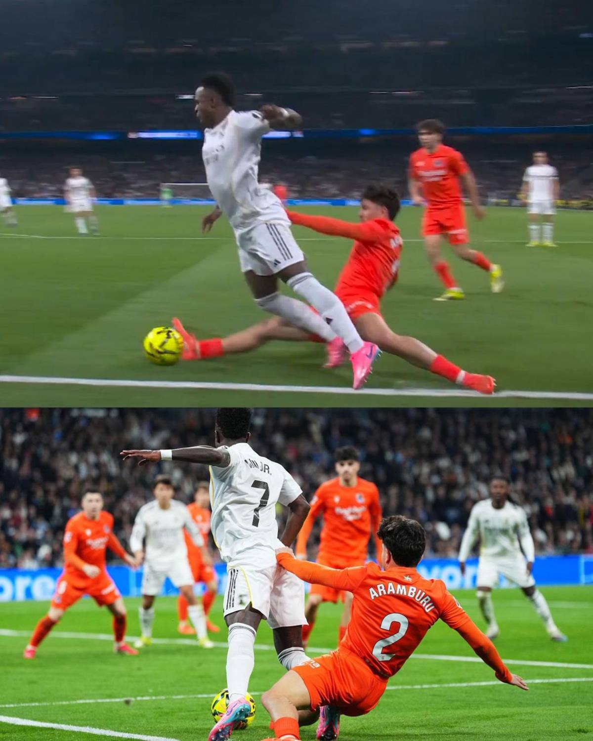 Real Madrid 'ayudado' con penales, Vinicius imita baile de Yamal y hondureña en el Bernabéu