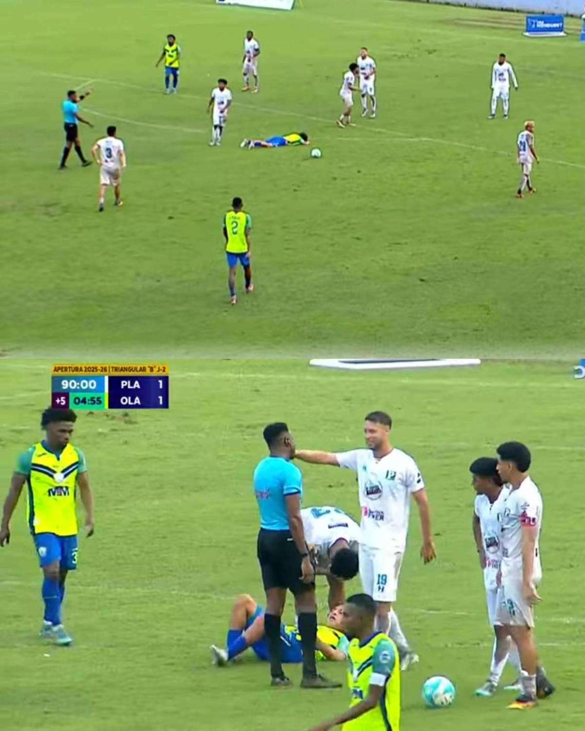 Polémico error arbitral, brutal enfado de Olancho y la fan sexy del Platense