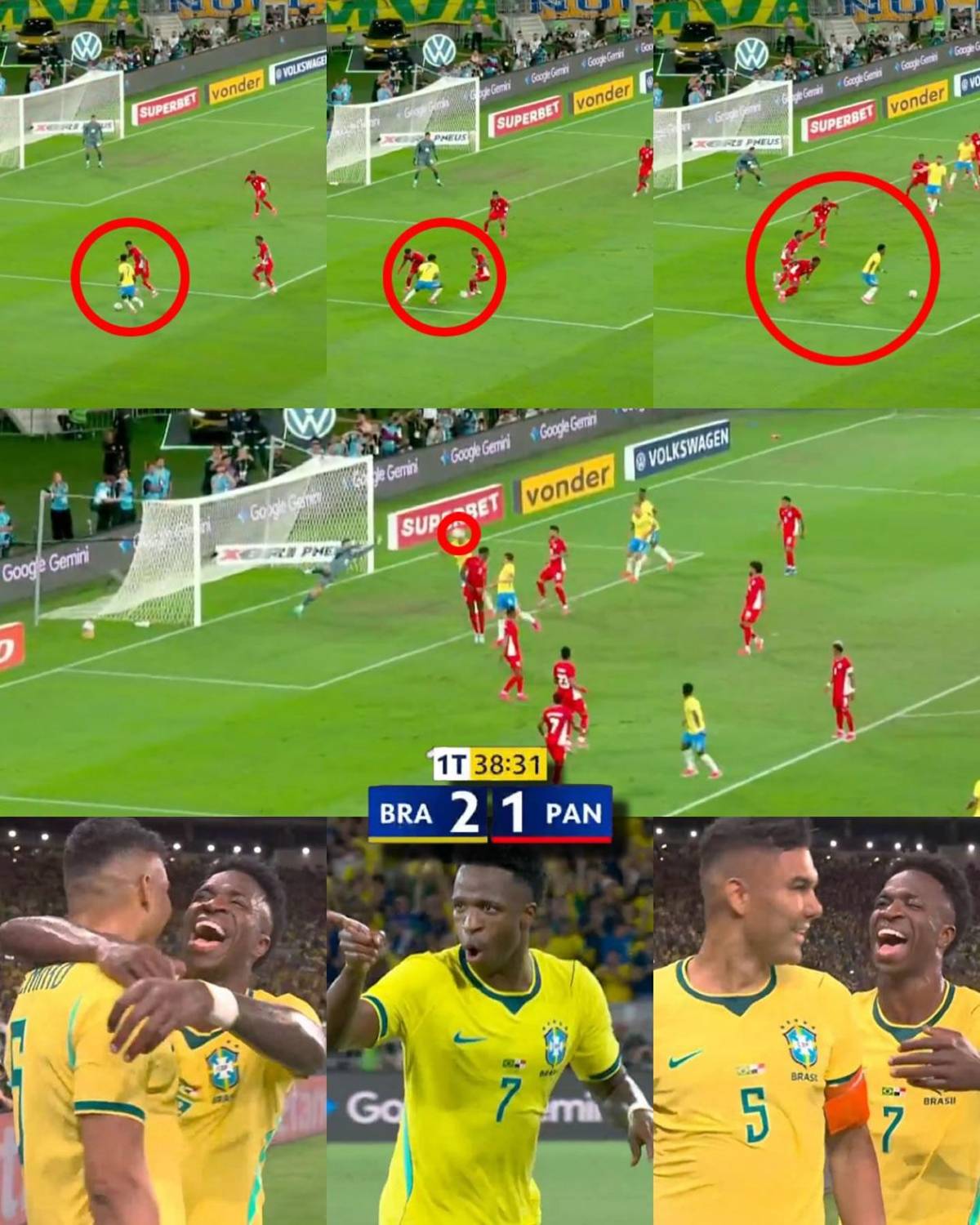 La penosa imagen de Panamá tras goleada en Brasil antes del Mundial y show de Vinicius