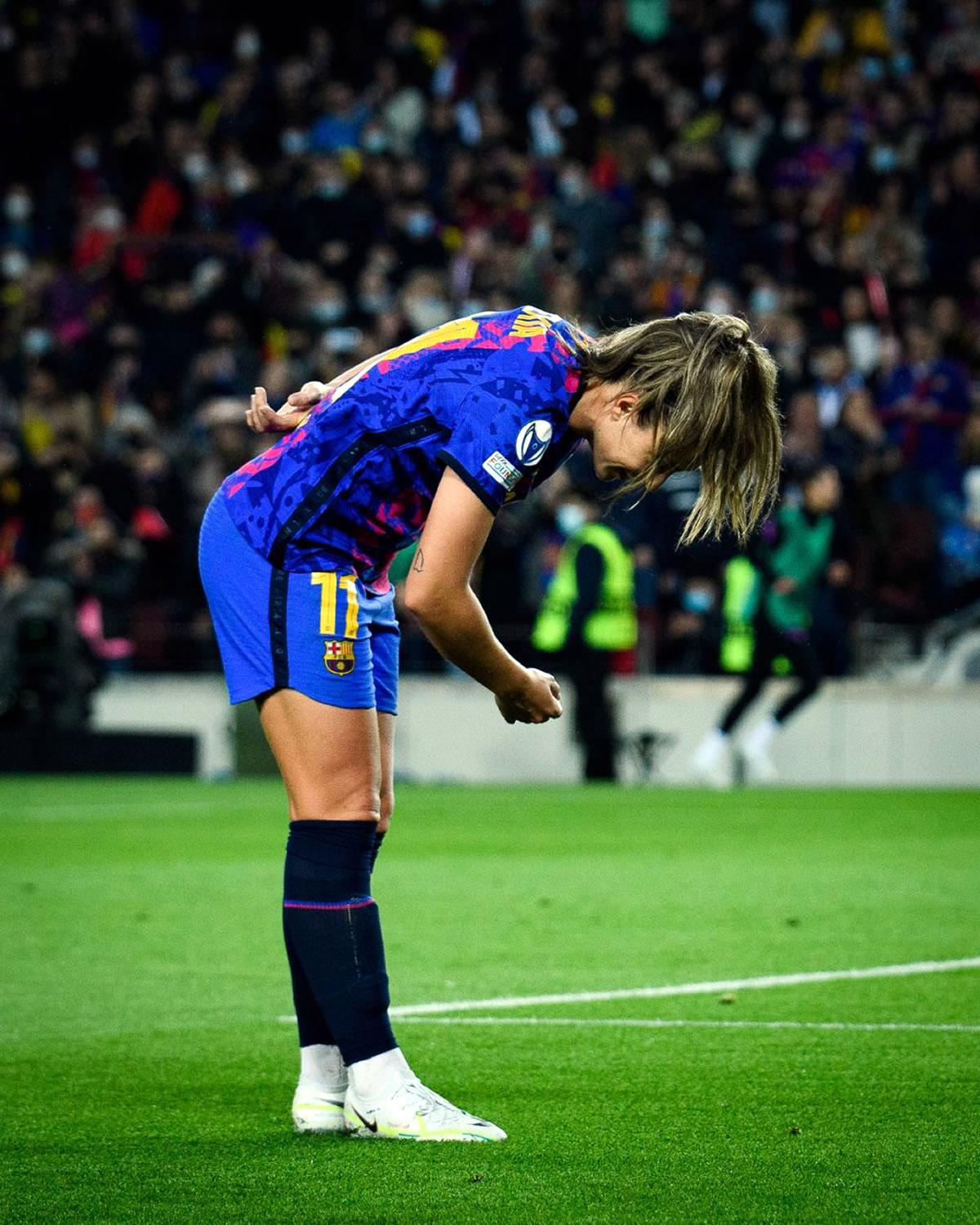 Alexia Putellas marcó uno de los goles para la victoria azulgrana en el Clásico femenino.