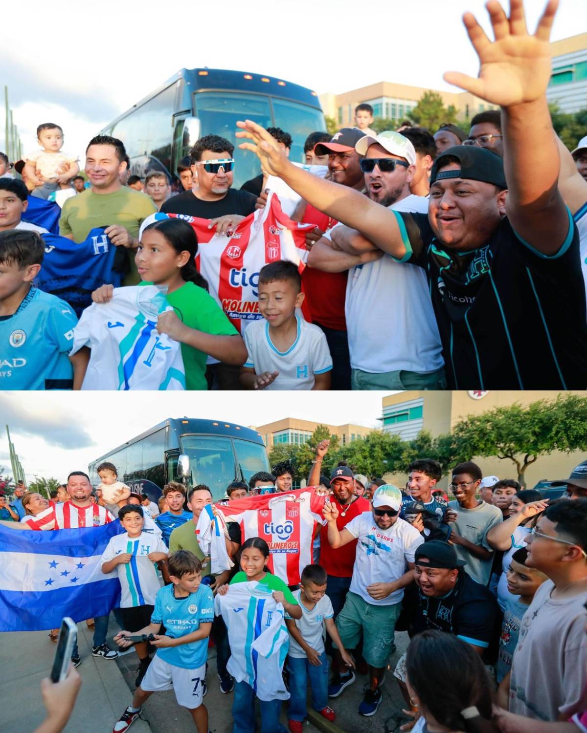 Locura por Palma, gifiti, regalos y youtuber presente en entreno de Honduras