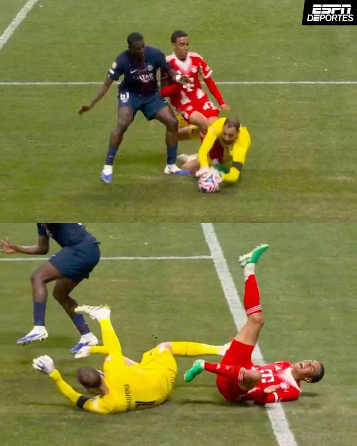 La terrible lesión de Musiala, llanto de Donnarumma y lindo homenaje de Dembélé a Diogo Jota