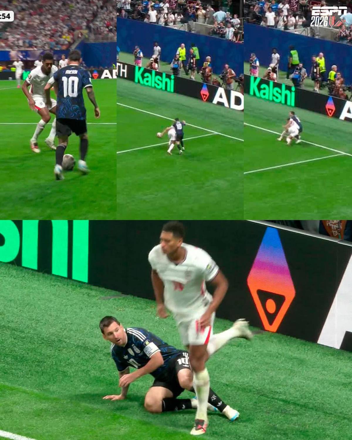 La emoción de Messi, su cruce con Bellingham, venganza Argentina y el error de Inglaterra