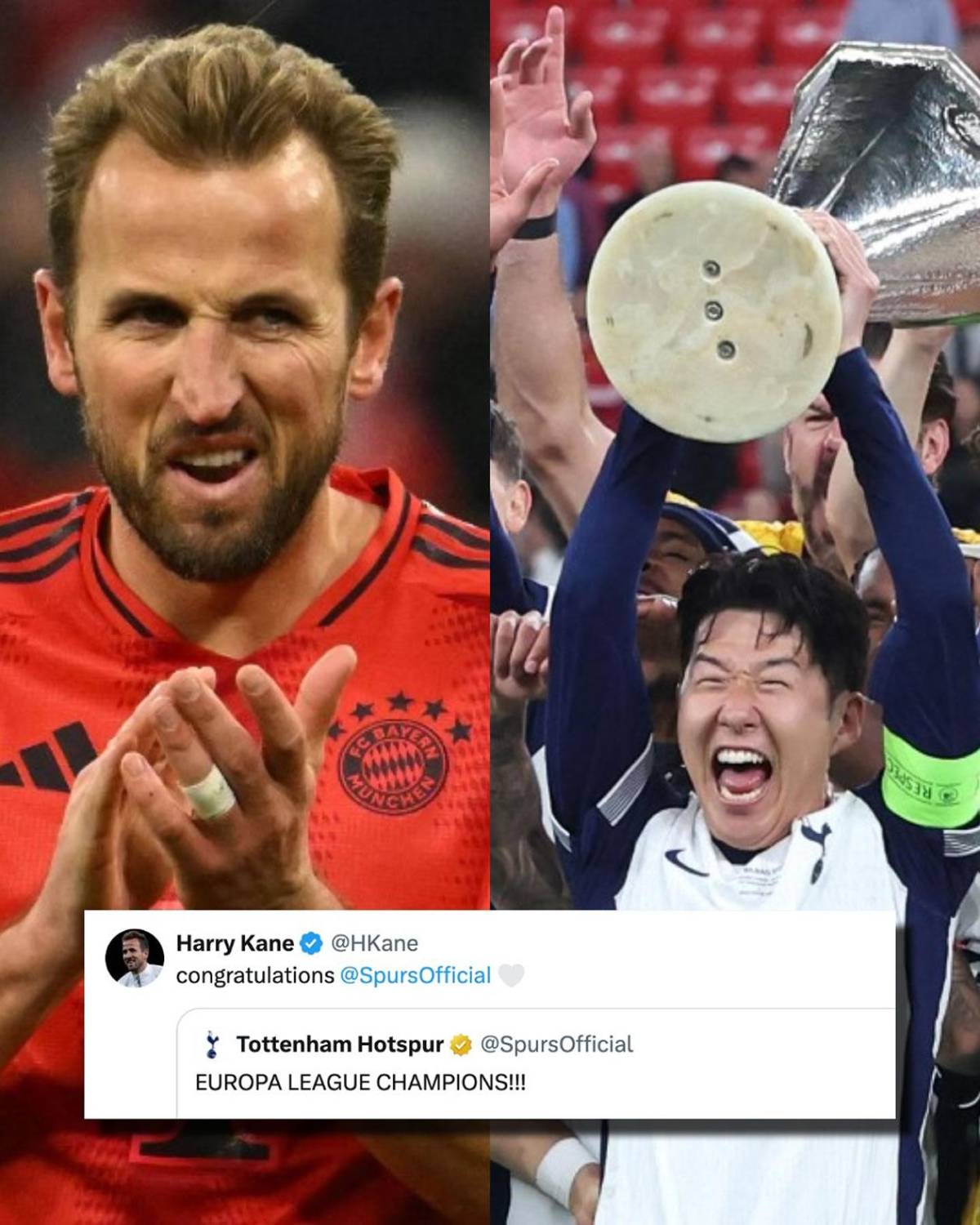 Tottenham celebra la Europa League, llanto de Heung-Min Son y tristeza del United
