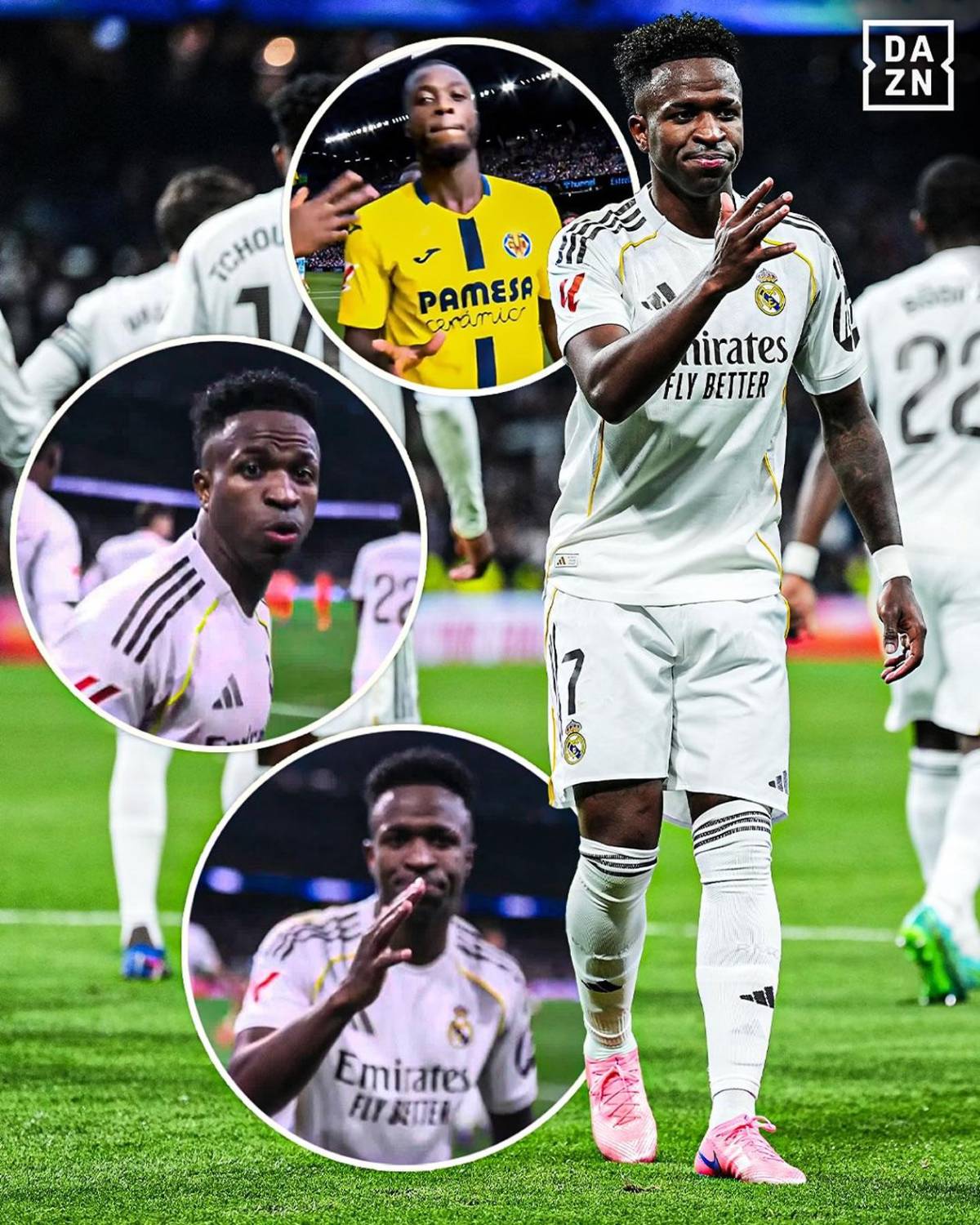 Real Madrid 'ayudado' con penales, Vinicius imita baile de Yamal y hondureña en el Bernabéu