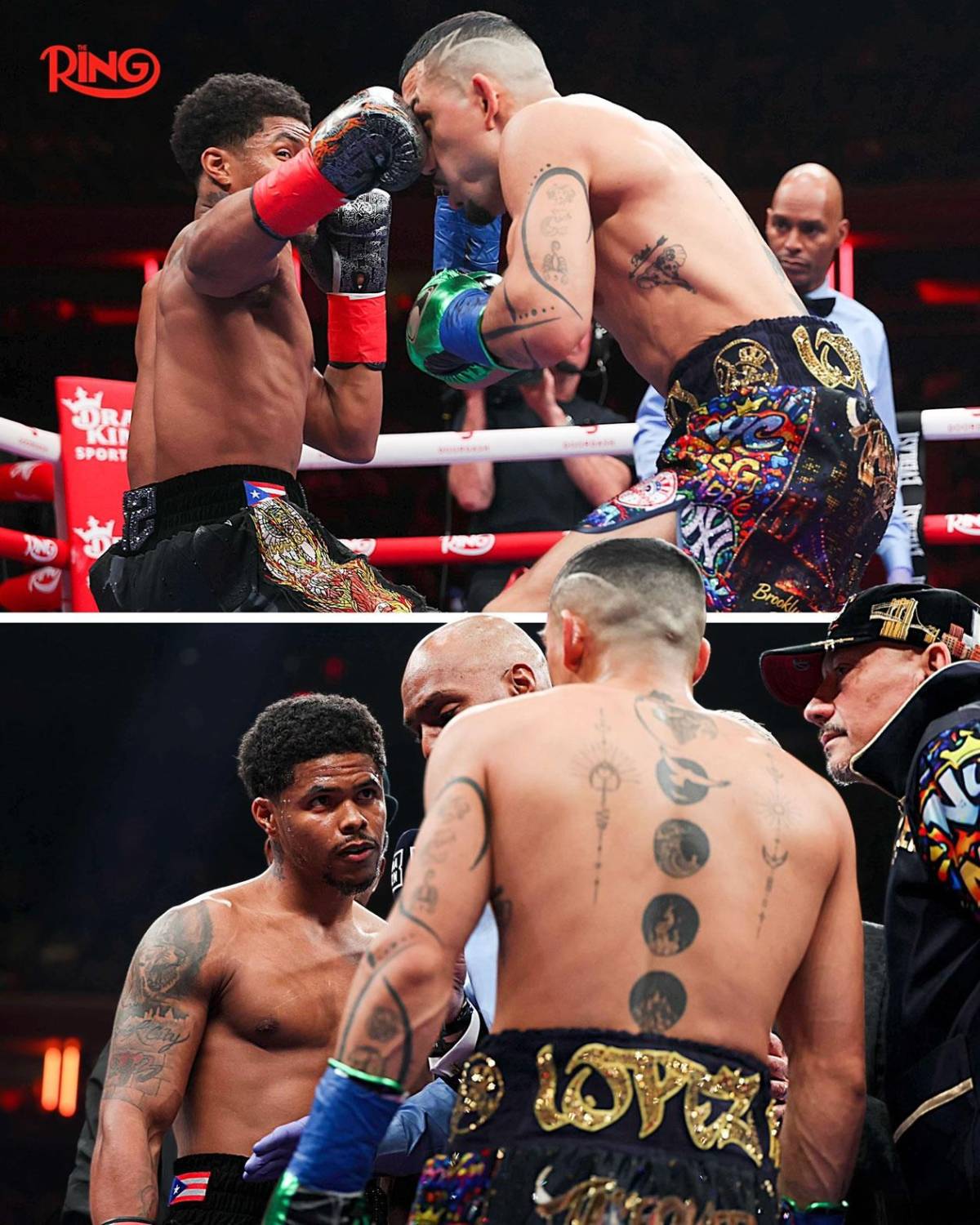 Los duros golpes que recibió Teófimo López ante Shakur Stevenson y sufrió burla