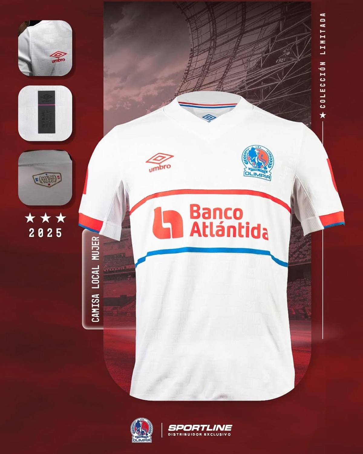 Así son las nuevas camisetas del Olimpia: varios tributos y el único gigante