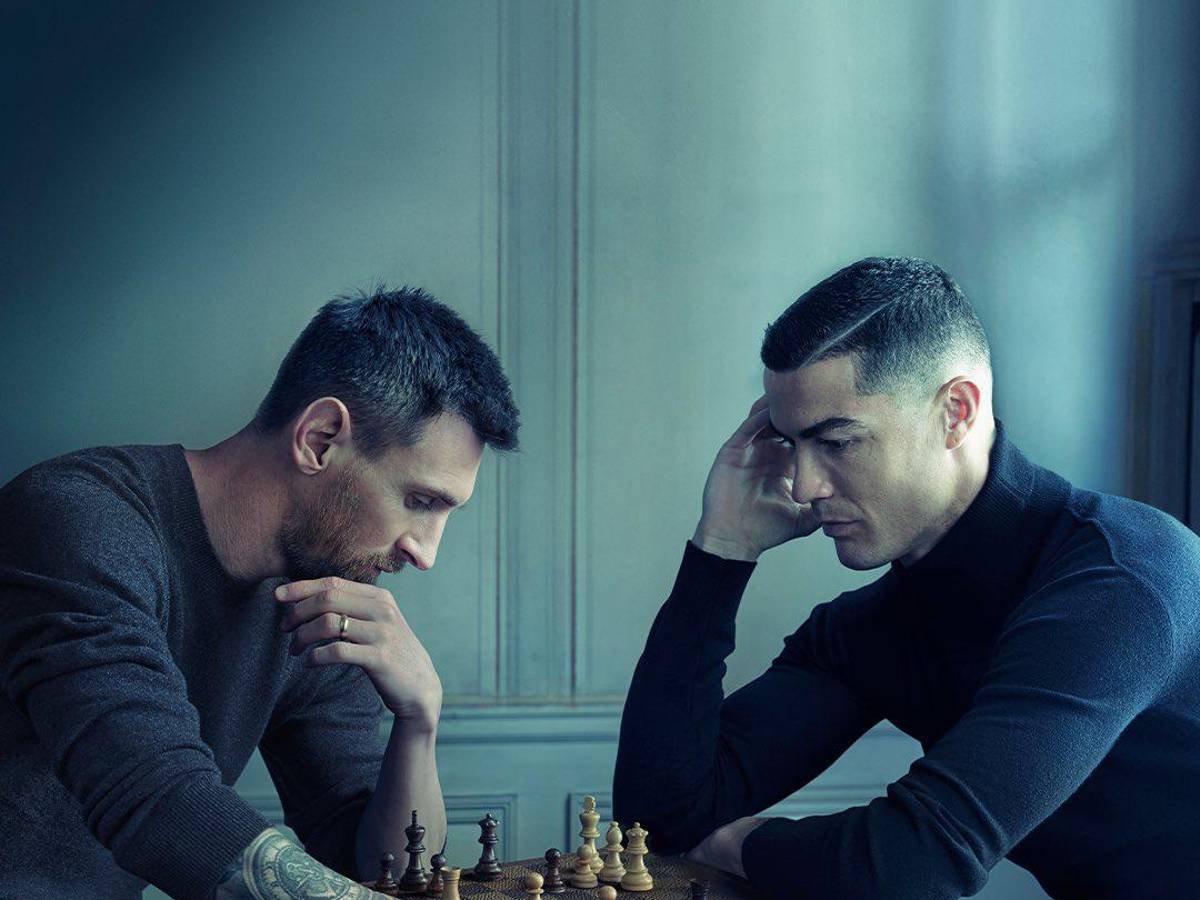 La espectacular fotografía que compartieron Messi y Cristiano Ronaldo en sus redes sociales.