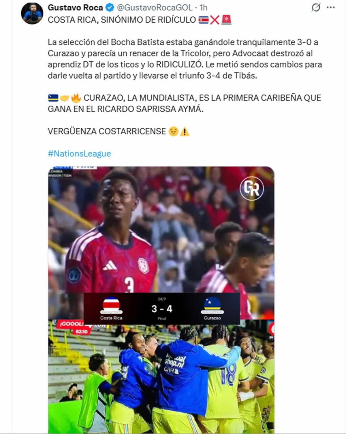 Duros ataques a Costa Rica y piden la cabeza del culpable ante Curazao: 'Chepe Bomba' dispara