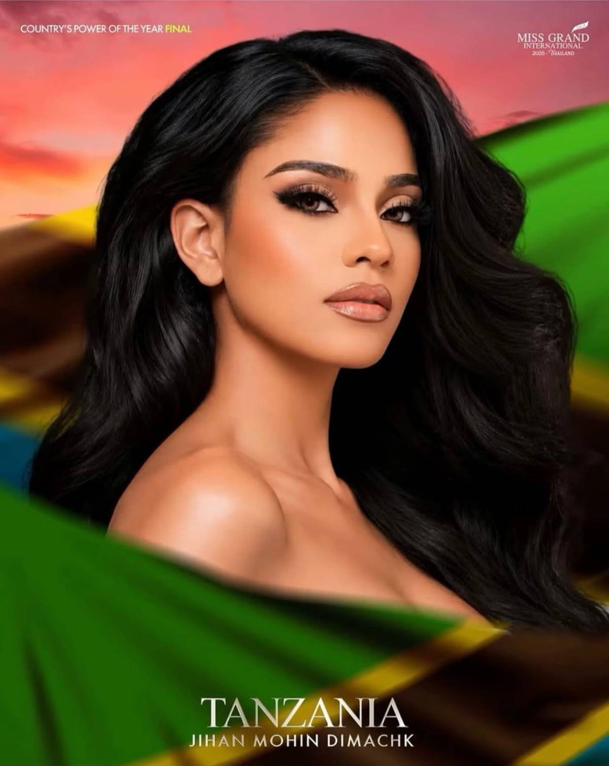 Jihan Dimachk de Tanzania vence a Ecuador y hace historia en el Miss Grand 2026