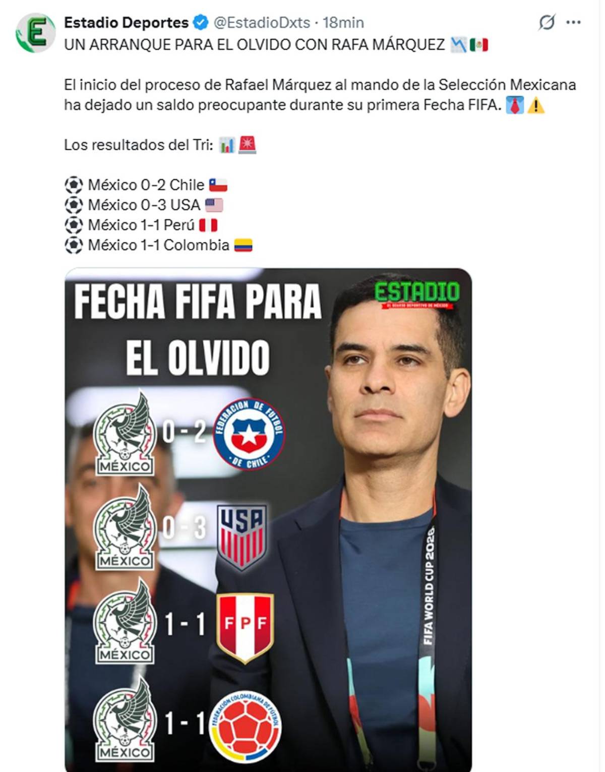 Fuertes críticas para México, Faitelson dispara con dureza y burlas para Rafa Márquez