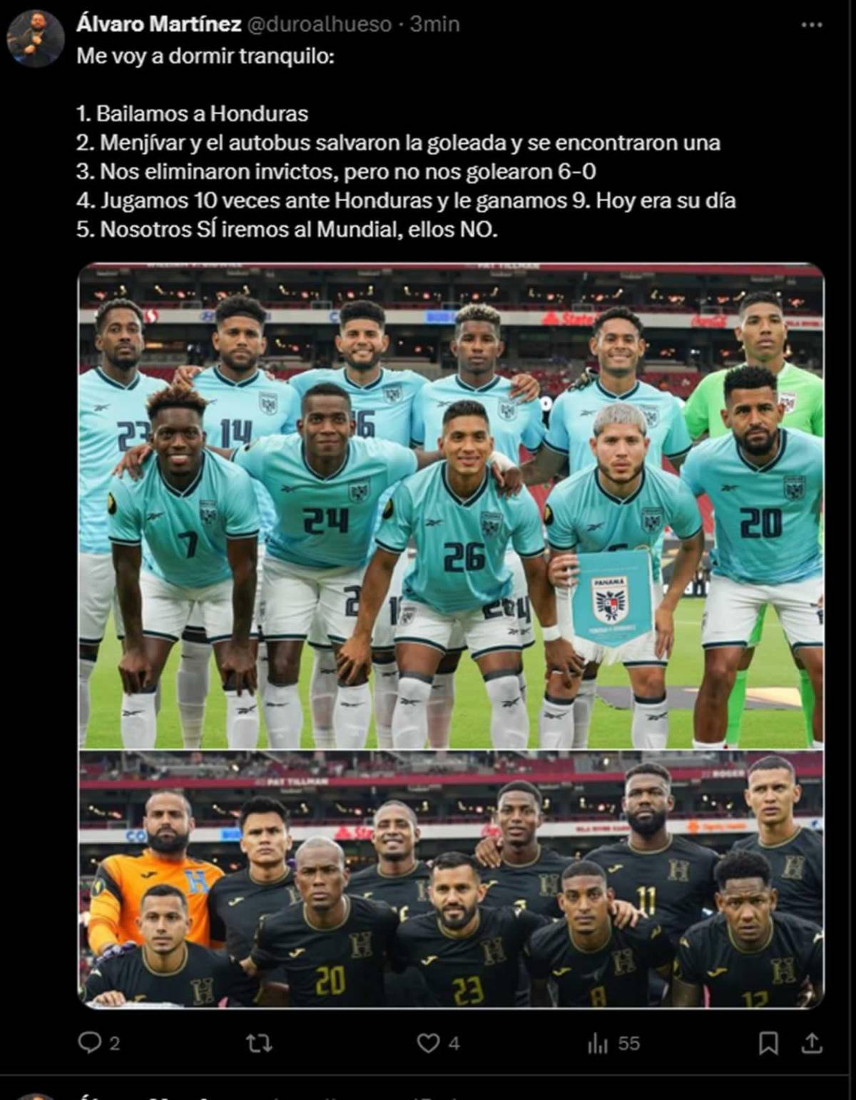 En Panamá reaccionan dolidos tras eliminación vs Honduras: ponen en su lugar a 'ChepeBomba'