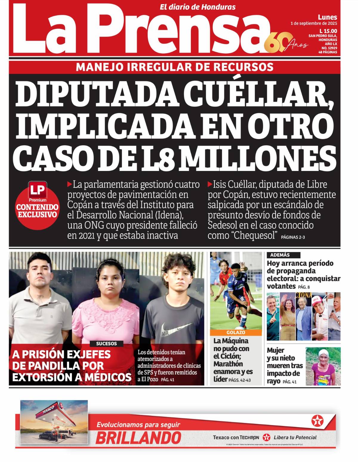 Diputada Cuéllar, implicada en otro caso de L8 millones