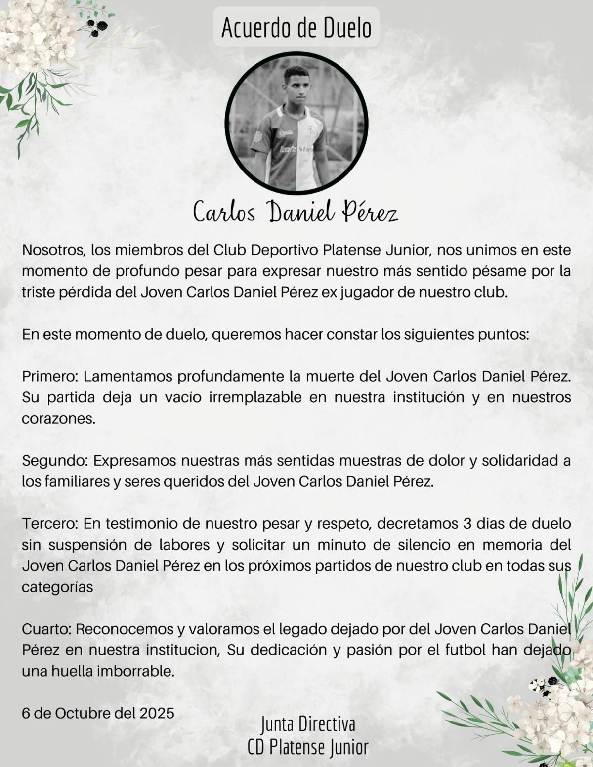 Futbolista hondureño regresaba de Guatemala cuando lo asesinaron tras asalto