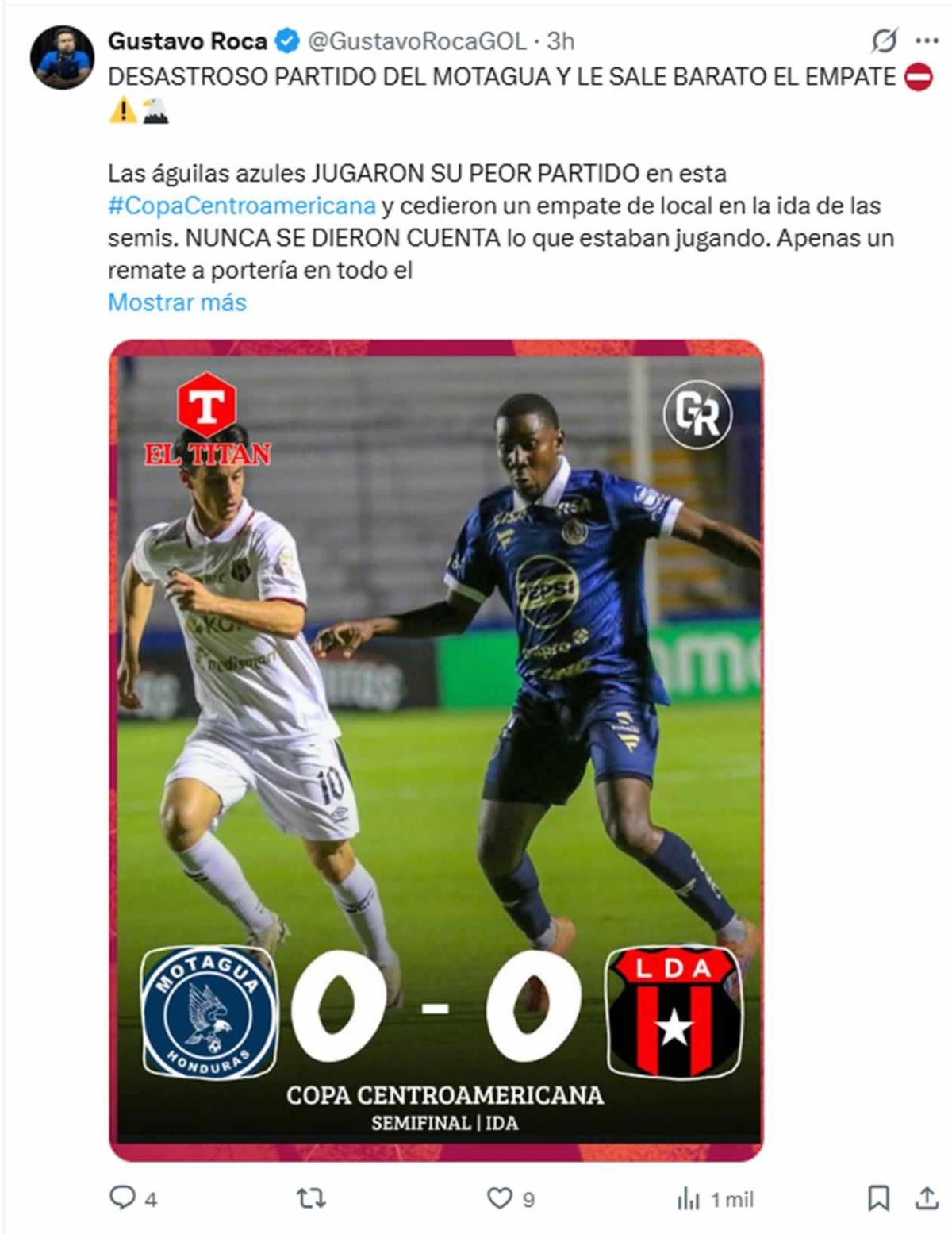 Duras críticas a Motagua y señalan a dos tras empate vs Alajuelense: ¡Pechos fríos, equipo chico!