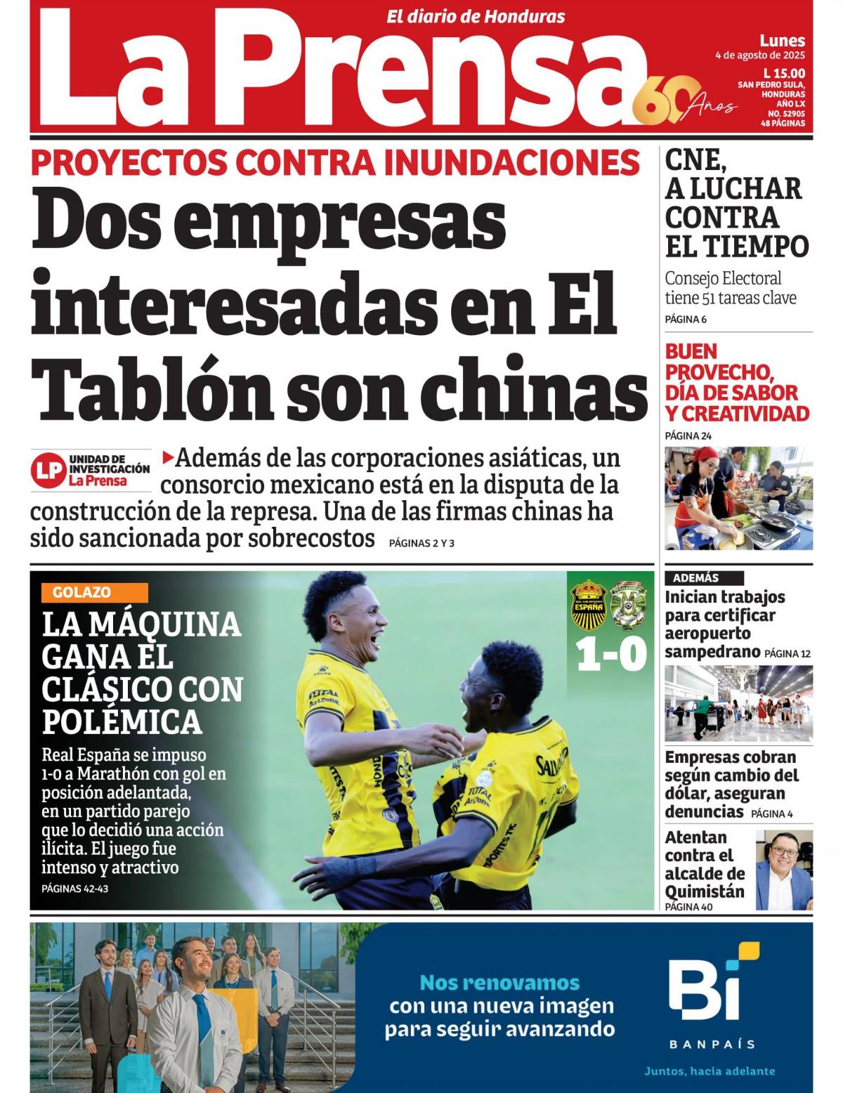 Dos empresas interesadas en El Tablón son chinas