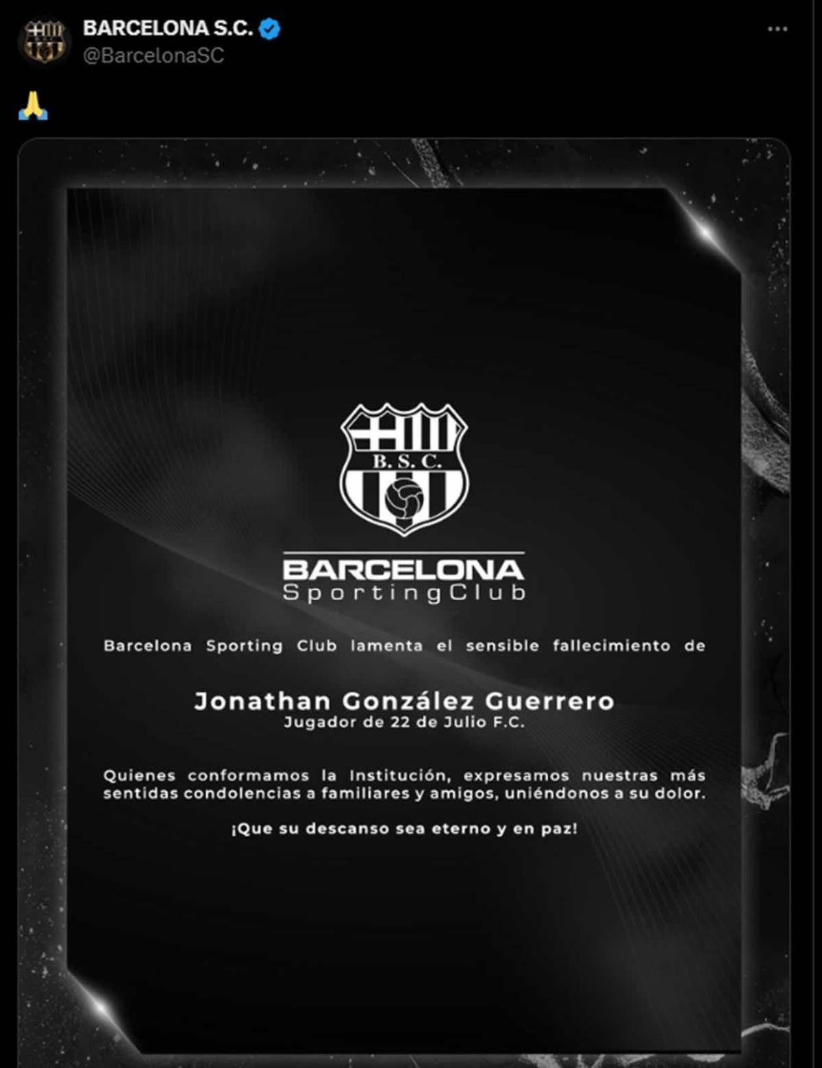 Matan de manera violenta a reconocido futbolista: terror y conmoción en Ecuador