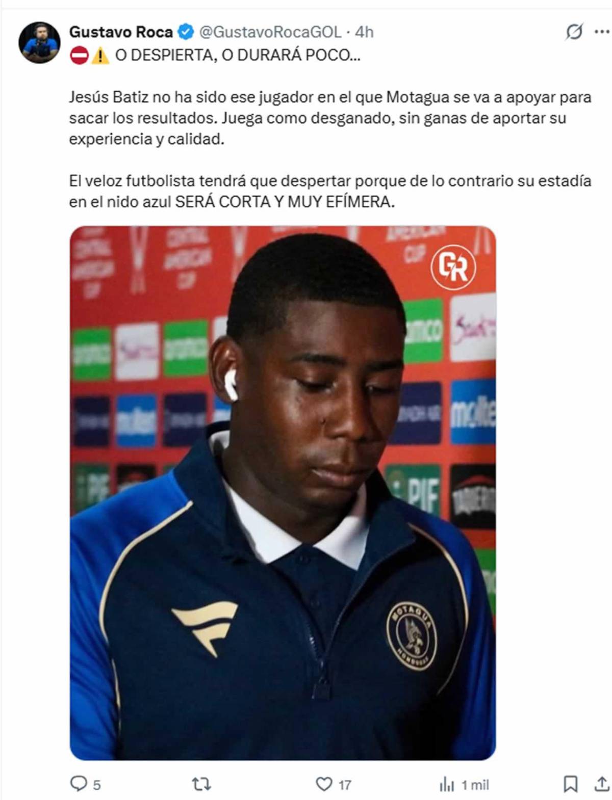 Duras críticas a Motagua y señalan a dos tras empate vs Alajuelense: ¡Pechos fríos, equipo chico!