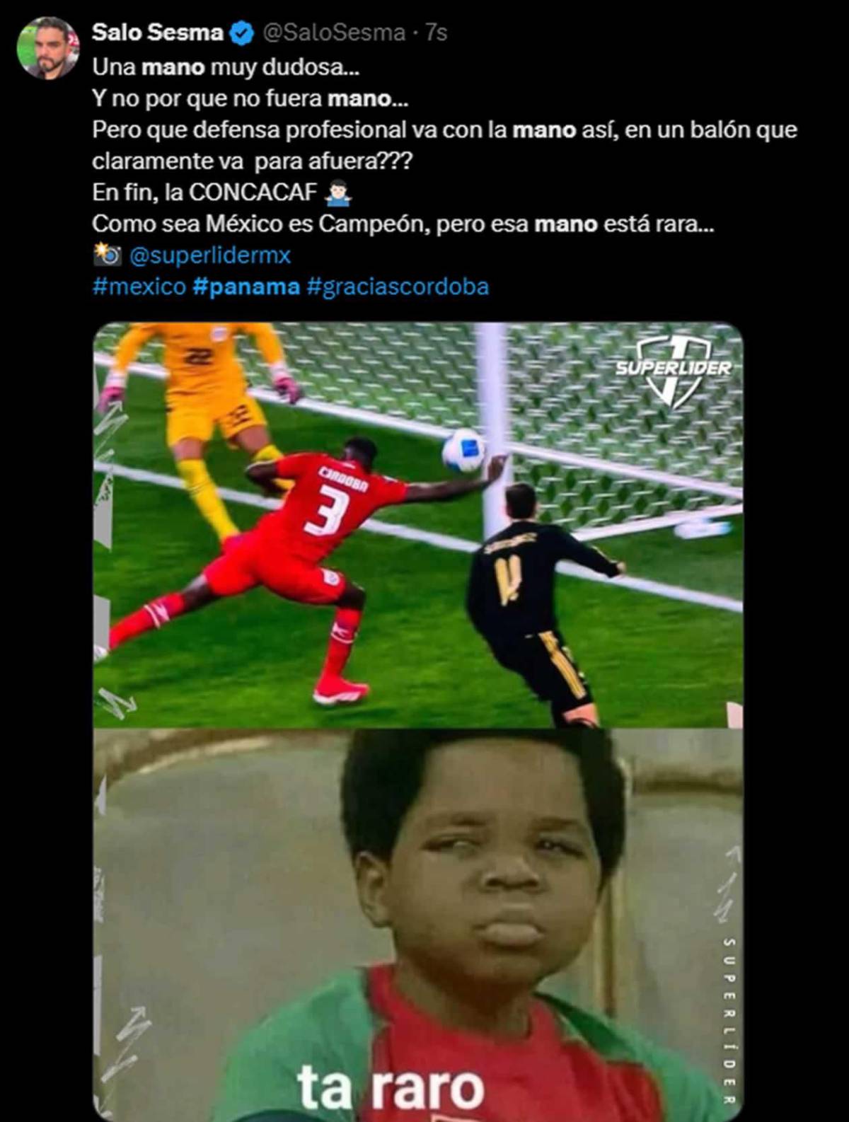 ¿Se vendió? Investiguen: reaccionan a la mano de José Córdoba vs México