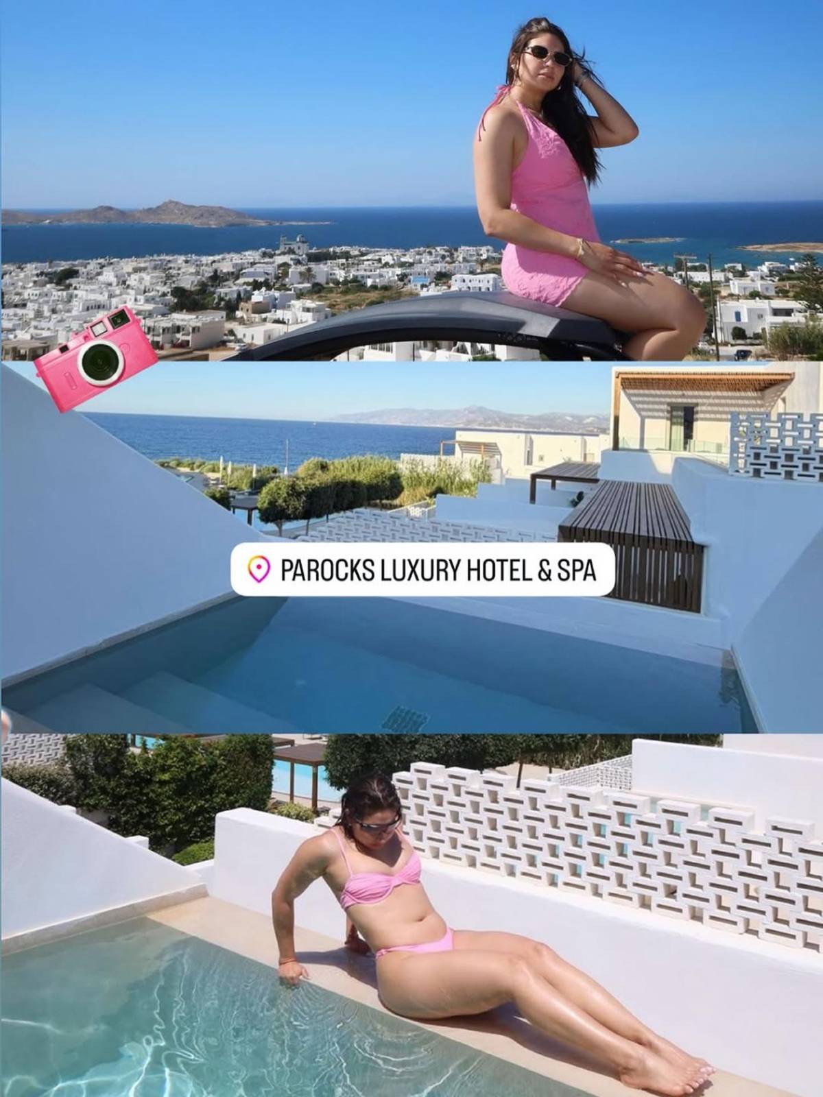 Annie Córdova sube la temperatura con sexys fotos en vacaciones con Luis Palma en Grecia