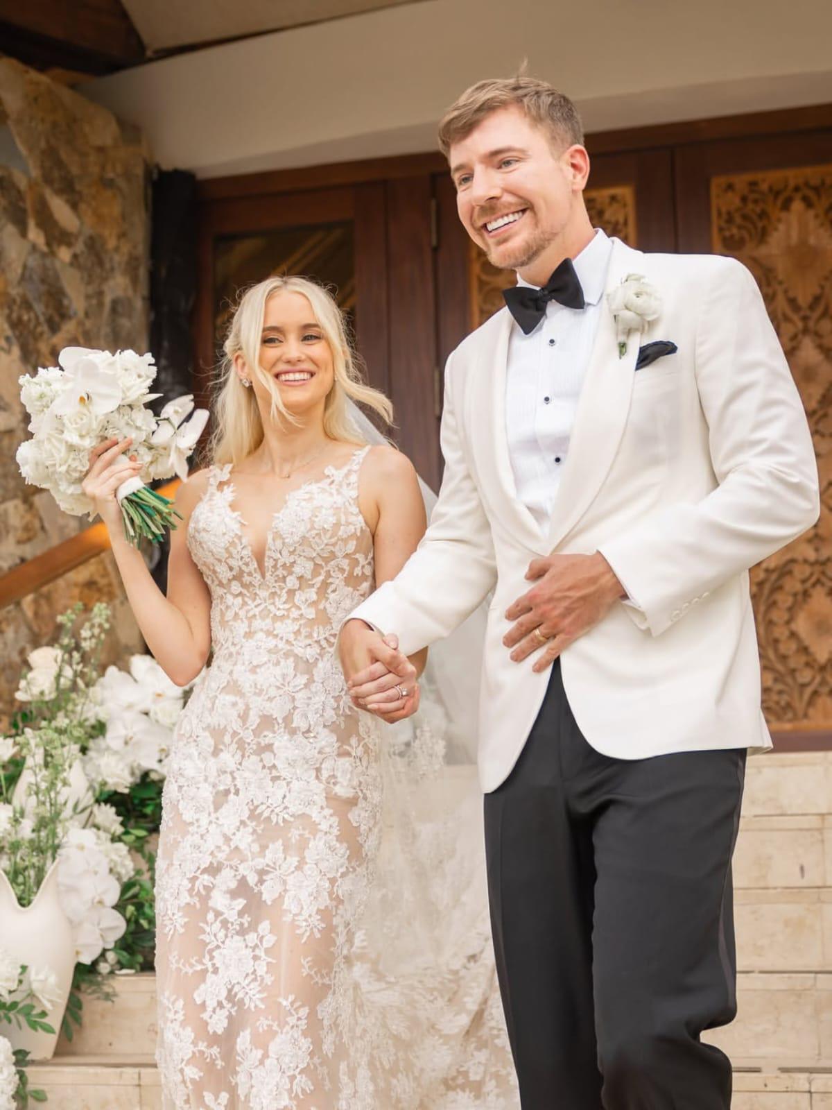 MrBeast deja los retos por el altar: así fue su exclusiva boda en una isla del Caribe