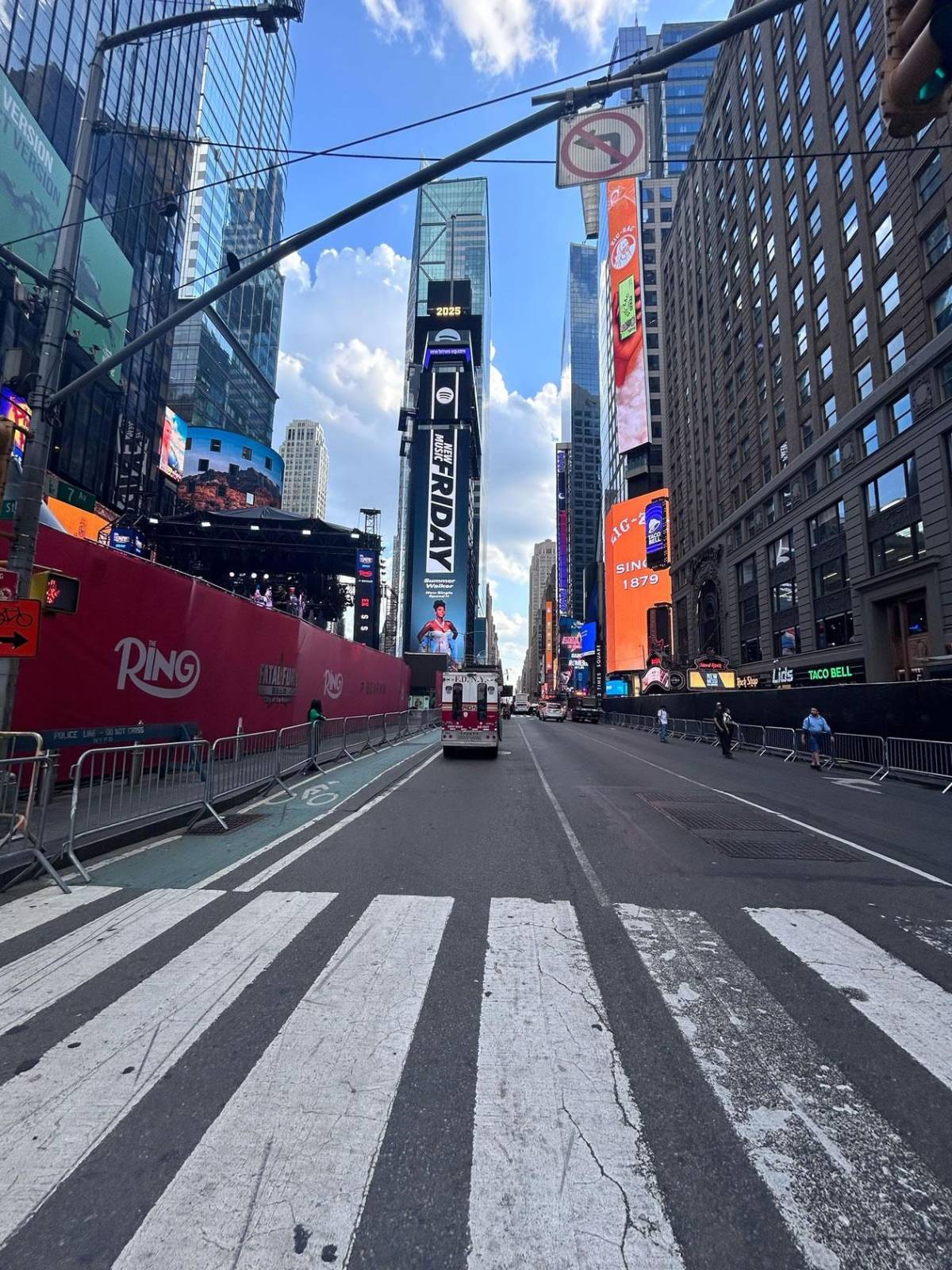 La asombrosa llegada de Teófimo López al Times Square y Nueva York paralizada